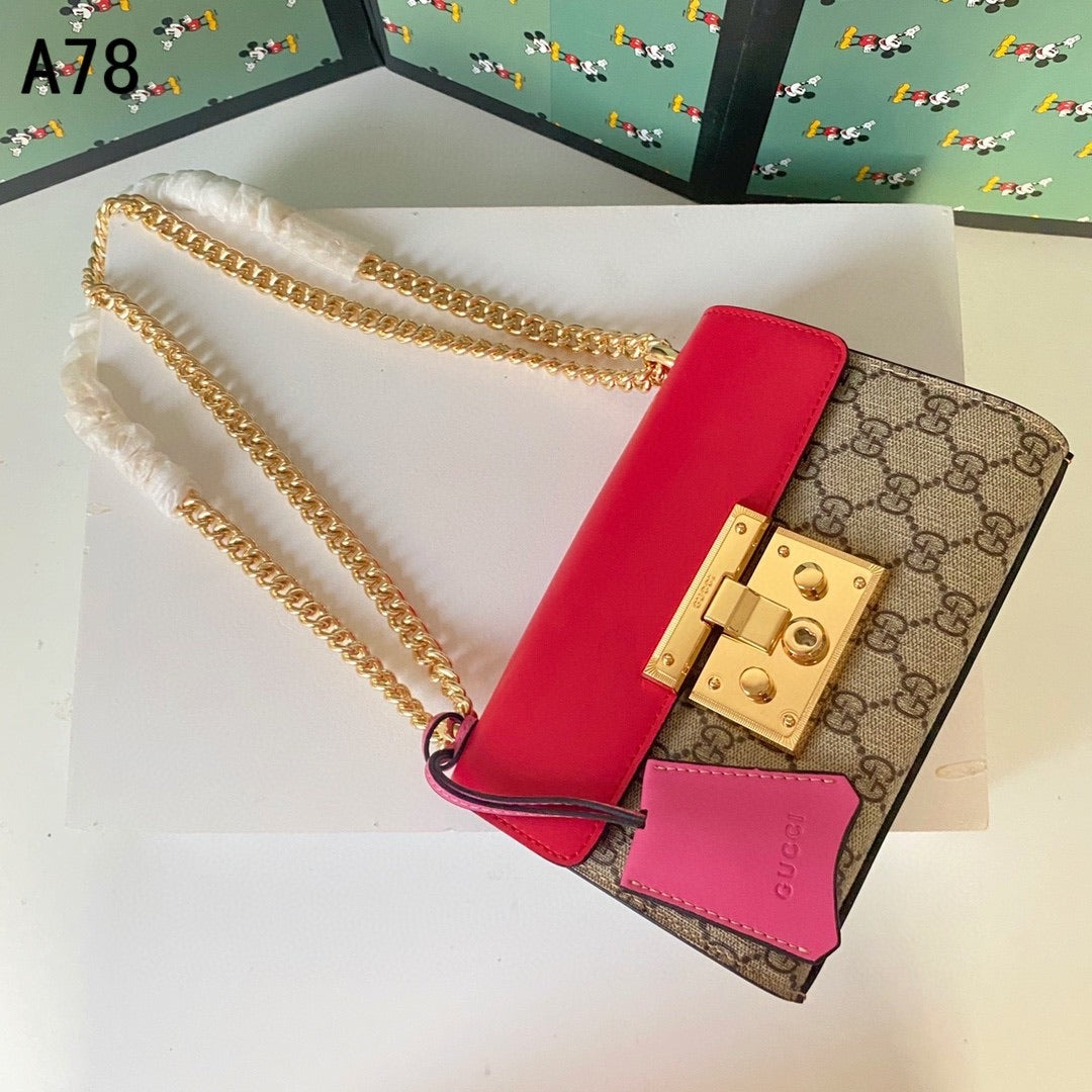 [TOP] GUCCI Padlock Small Shoulder Bag - PINK