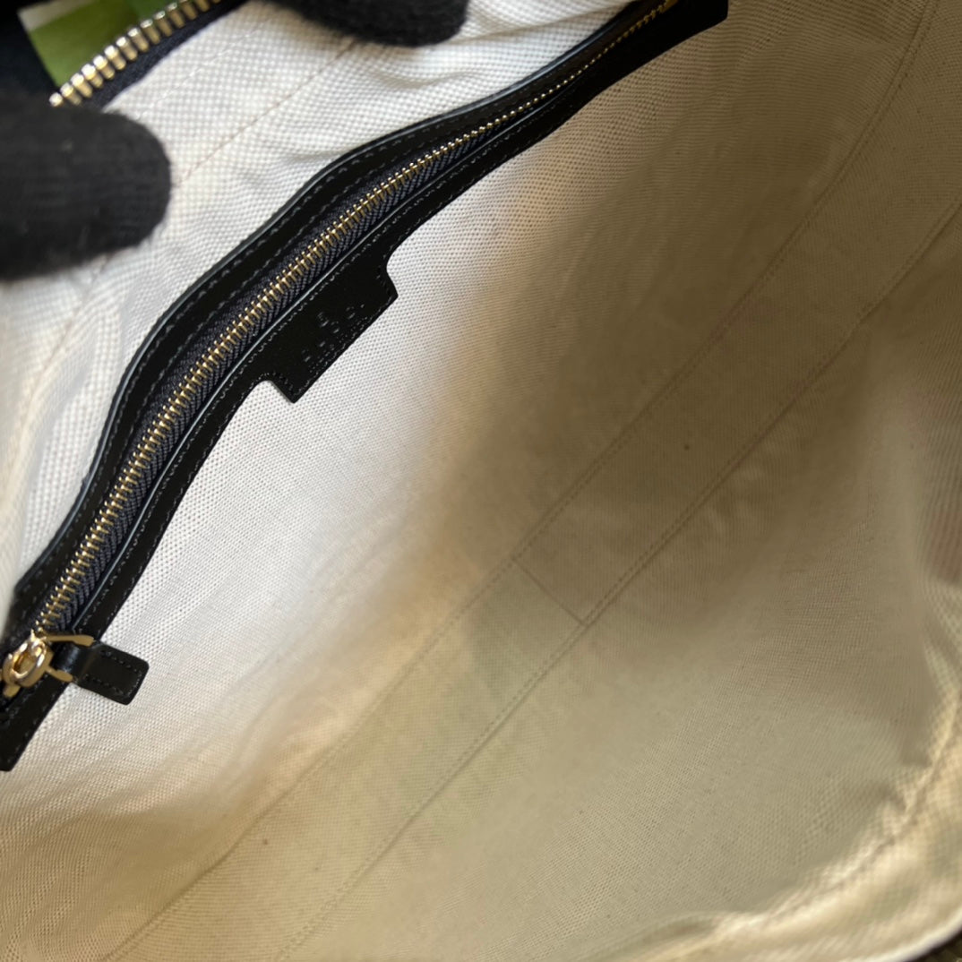 [TOP] GUCCI GG Attache Large Bag 34x22x6.5cm - Black