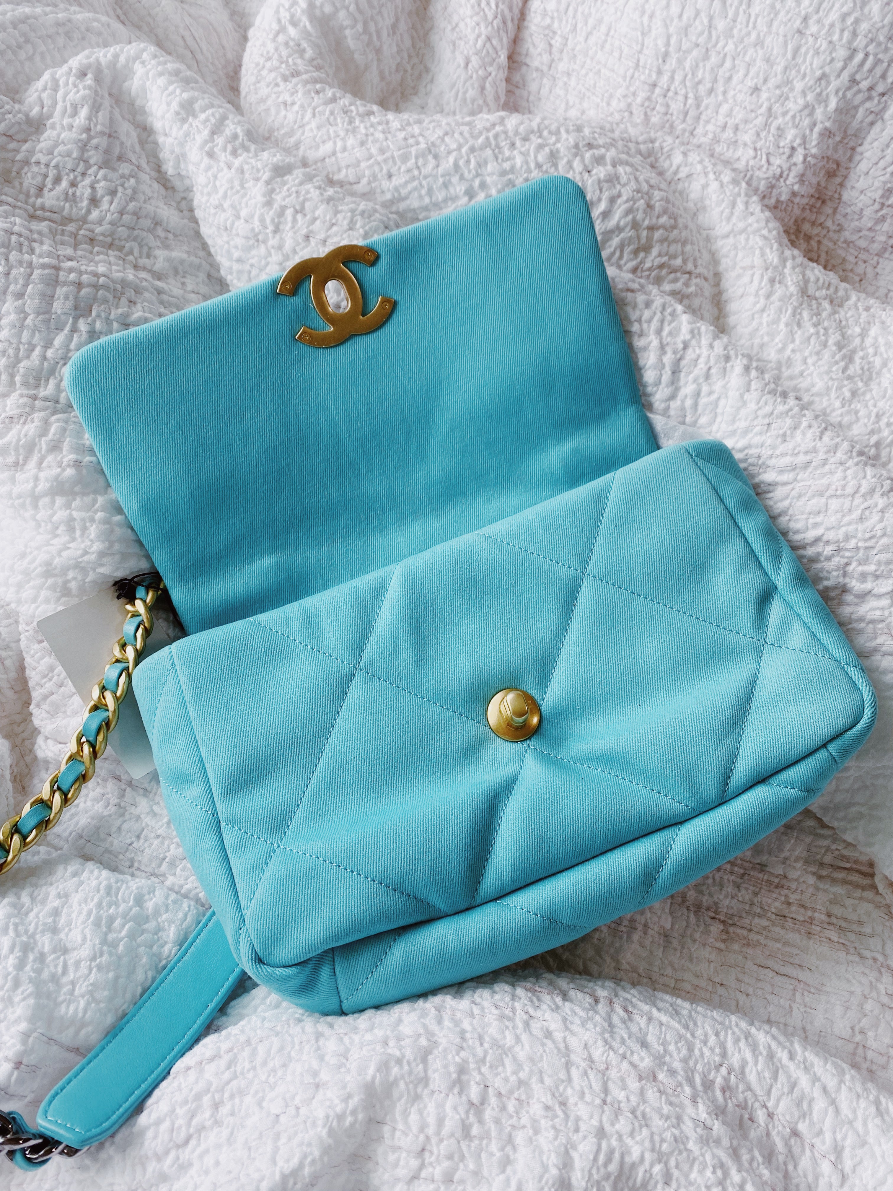 [TOP] CHANEL 19 Bag Small 26cm - Blue