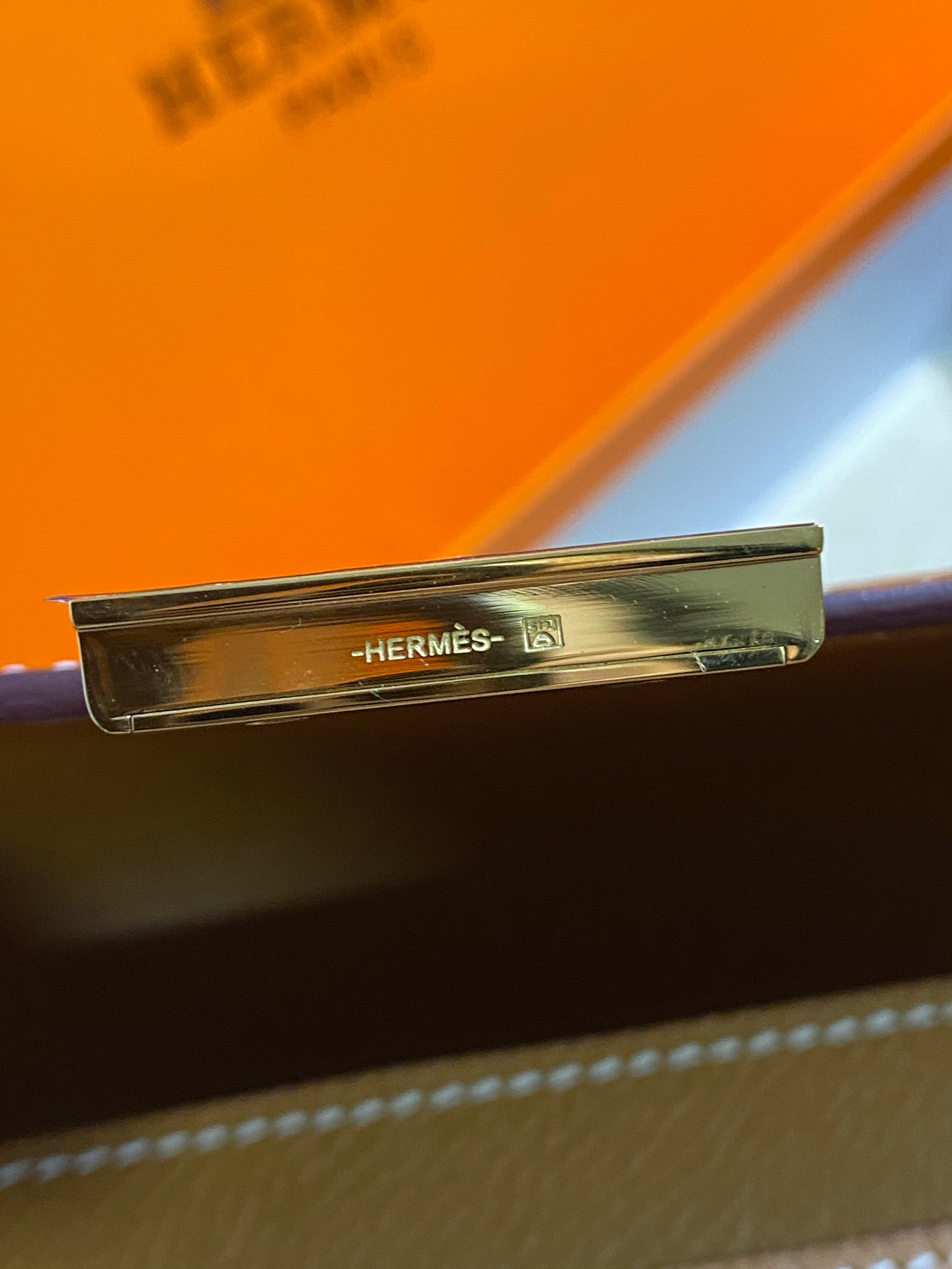 [TOP] HERMES Epsom Constance Long Wallet - Brown & GHW