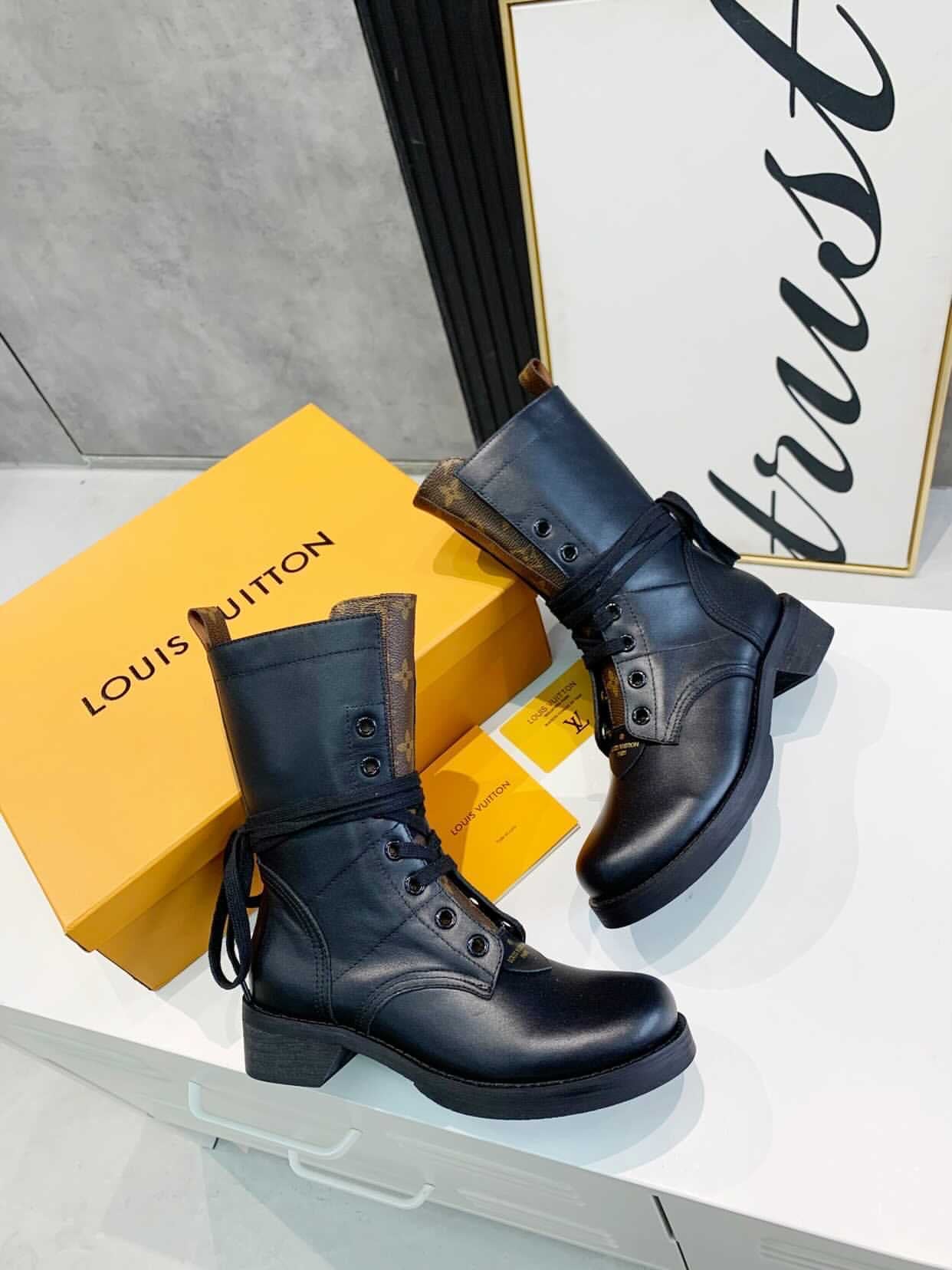 [TOP] Louis Vuitton LV LV Metropolis Flat Ranger Boots