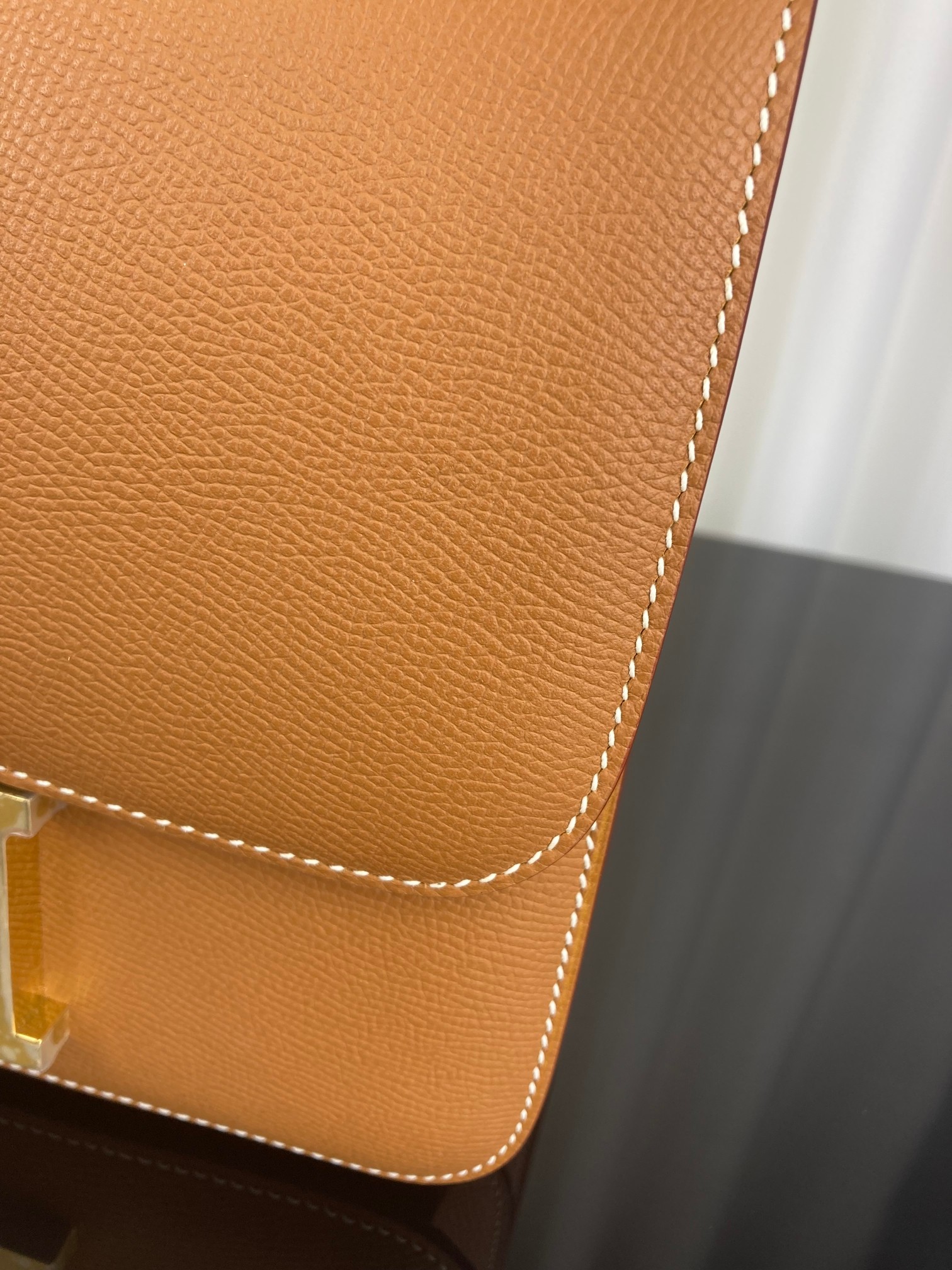 [TOP] HERMES Constance Epsom Leather 18cm - Brown & GHW
