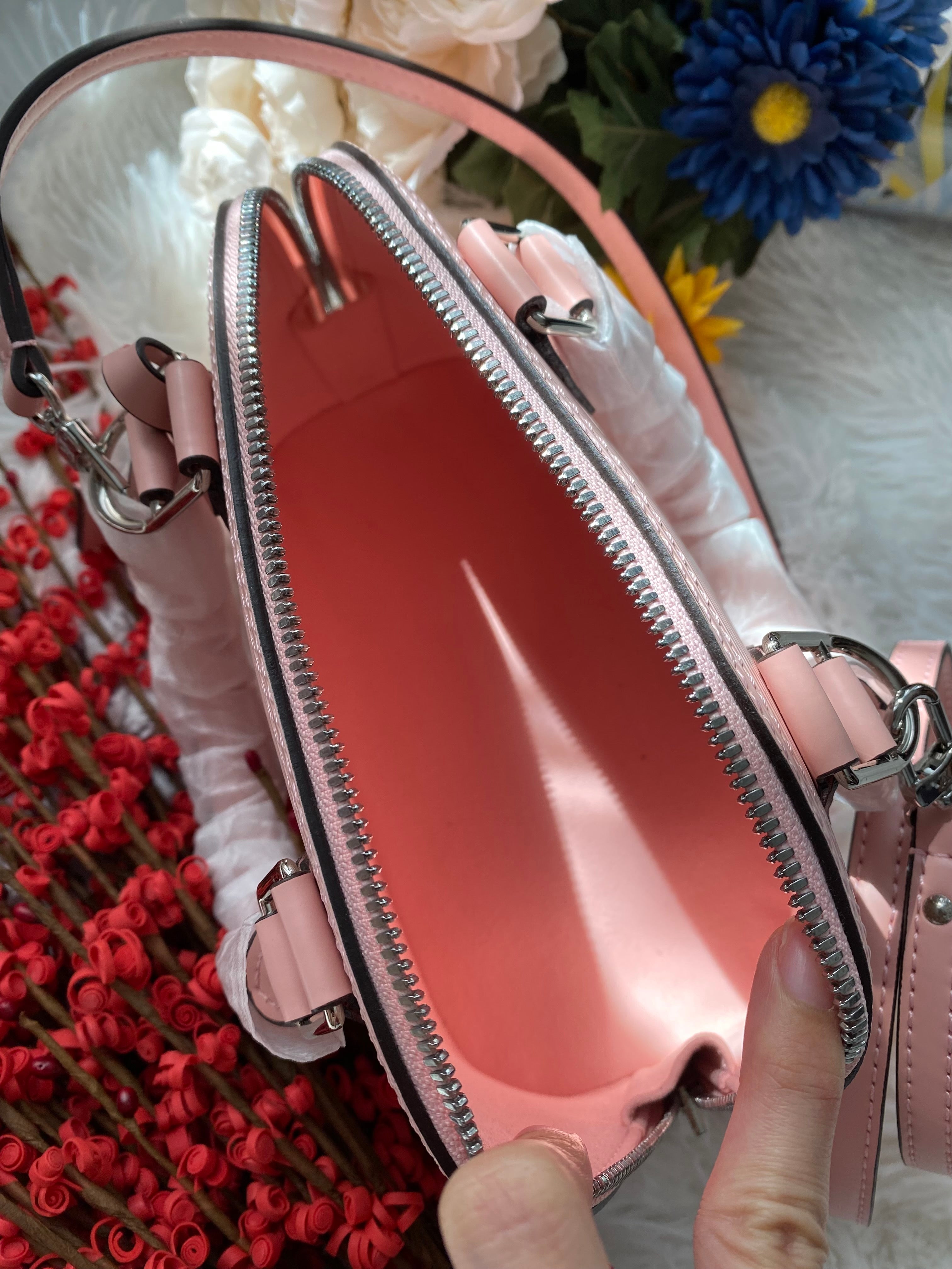 [TOP] Louis Vuitton LV  Alma BB Epi Leather  23.5X17.5X11.5cm - Pink