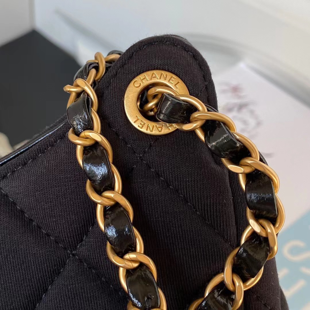 [TOP] CHANEL Hobo Handbag Tweeds & Fabrics- 27x31x8cm -GHW-4 colours