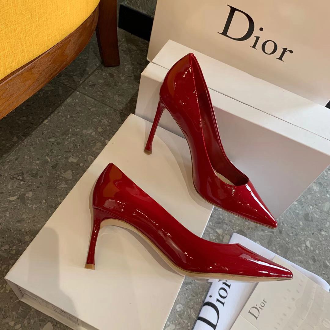 [TOP] Christian Dior Patent Leather High heel - Red