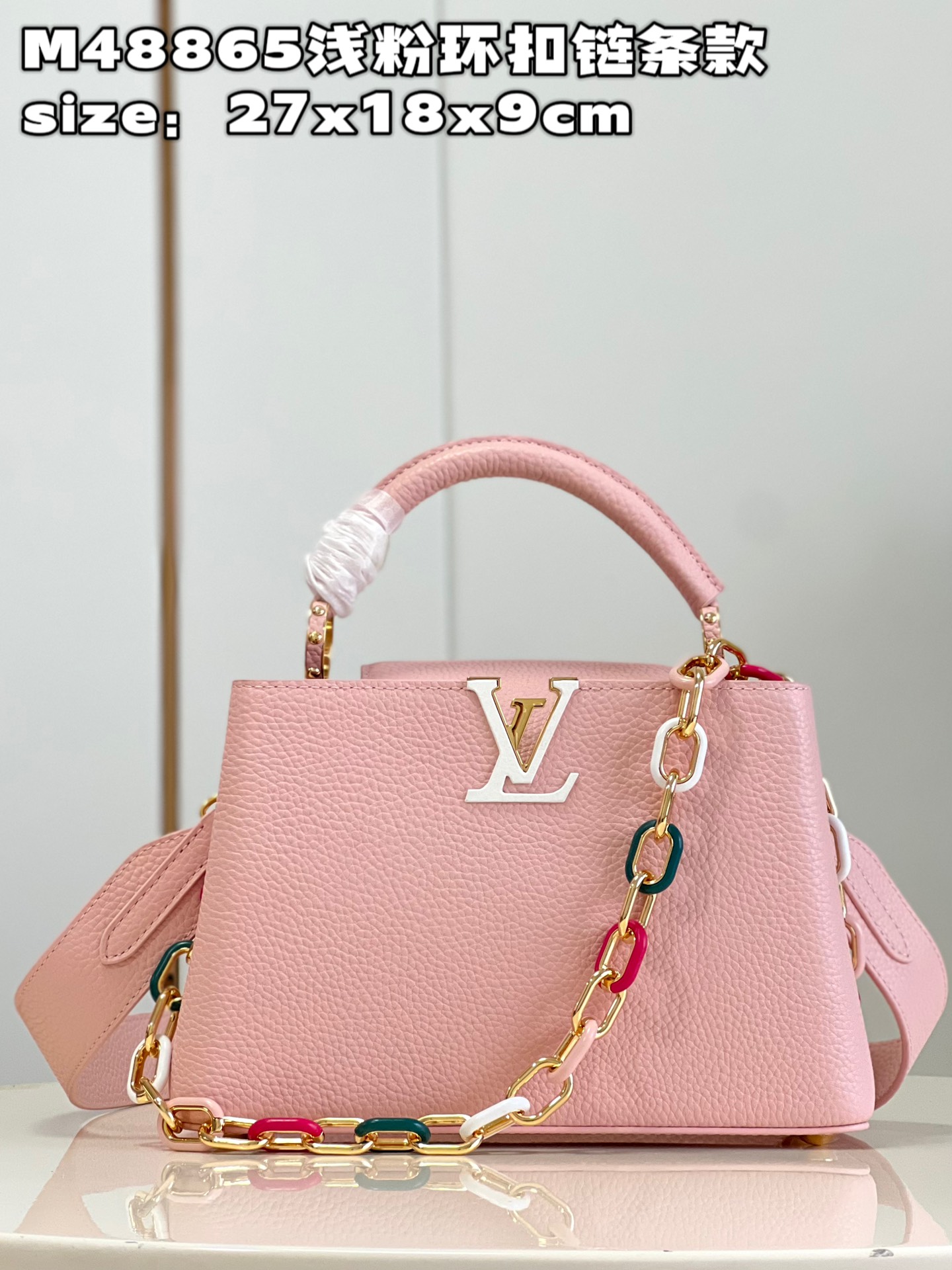 [TOP] Louis Vuitton LV Capucines Bag 3 Sizes- Pink