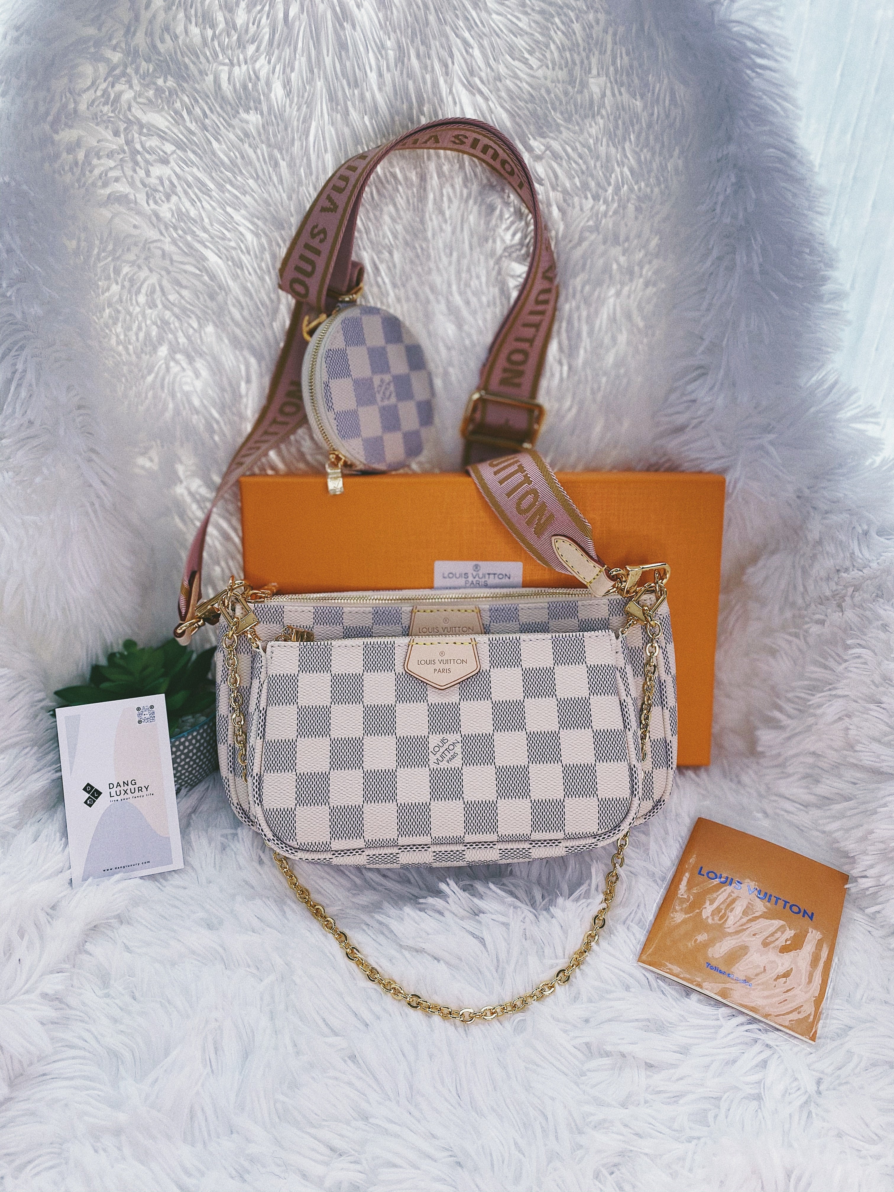 [TOP] Louis Vuitton LV [TOP] LV Multi-Pochette Damier Azur