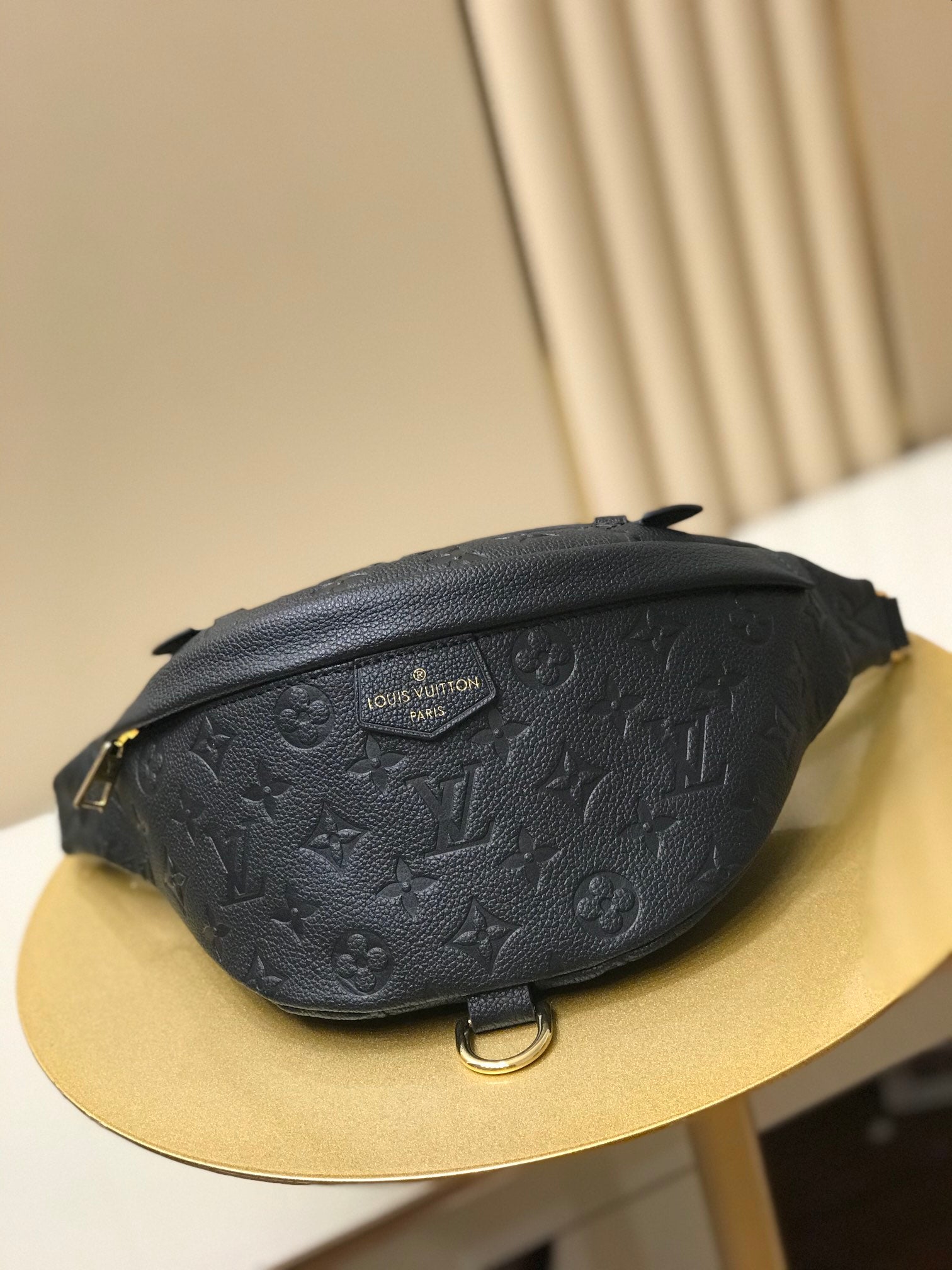 [TOP] Louis Vuitton LV Empreinte Bumbag - Black - 36*15*15CM