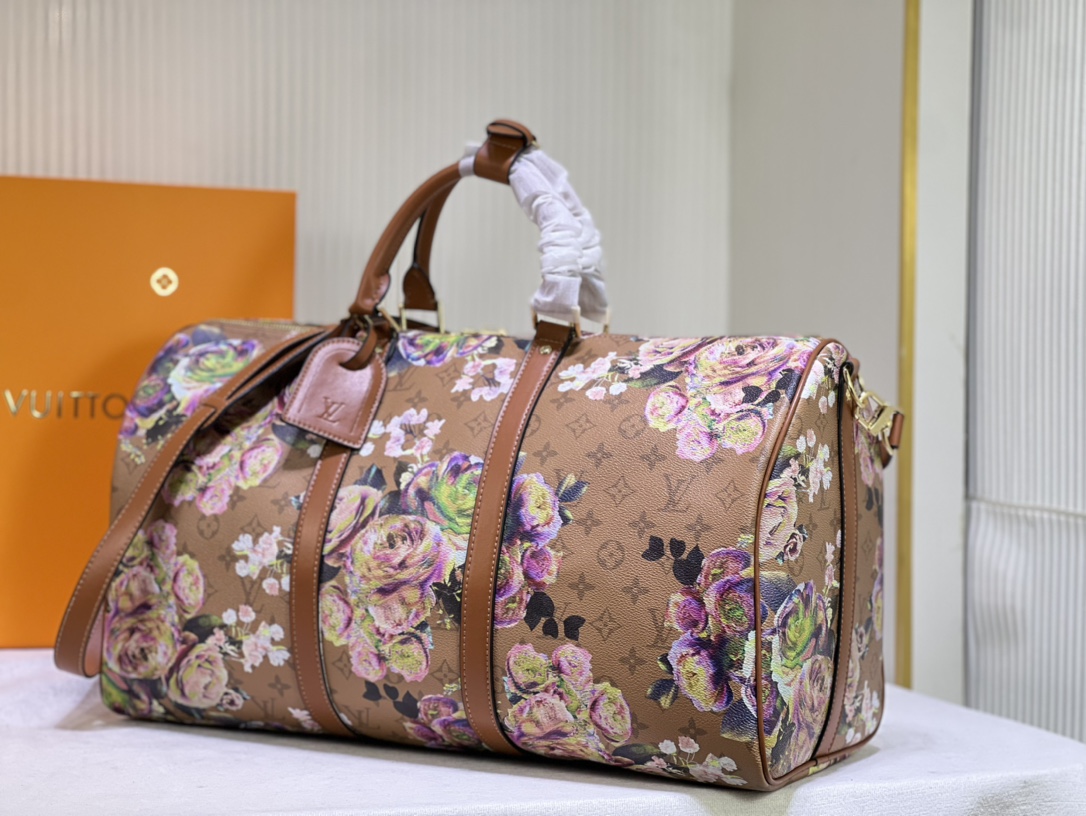 [TOP] Louis Vuitton LV Keepall  50 Travel bag 50 x 29 x 23cm-Brown