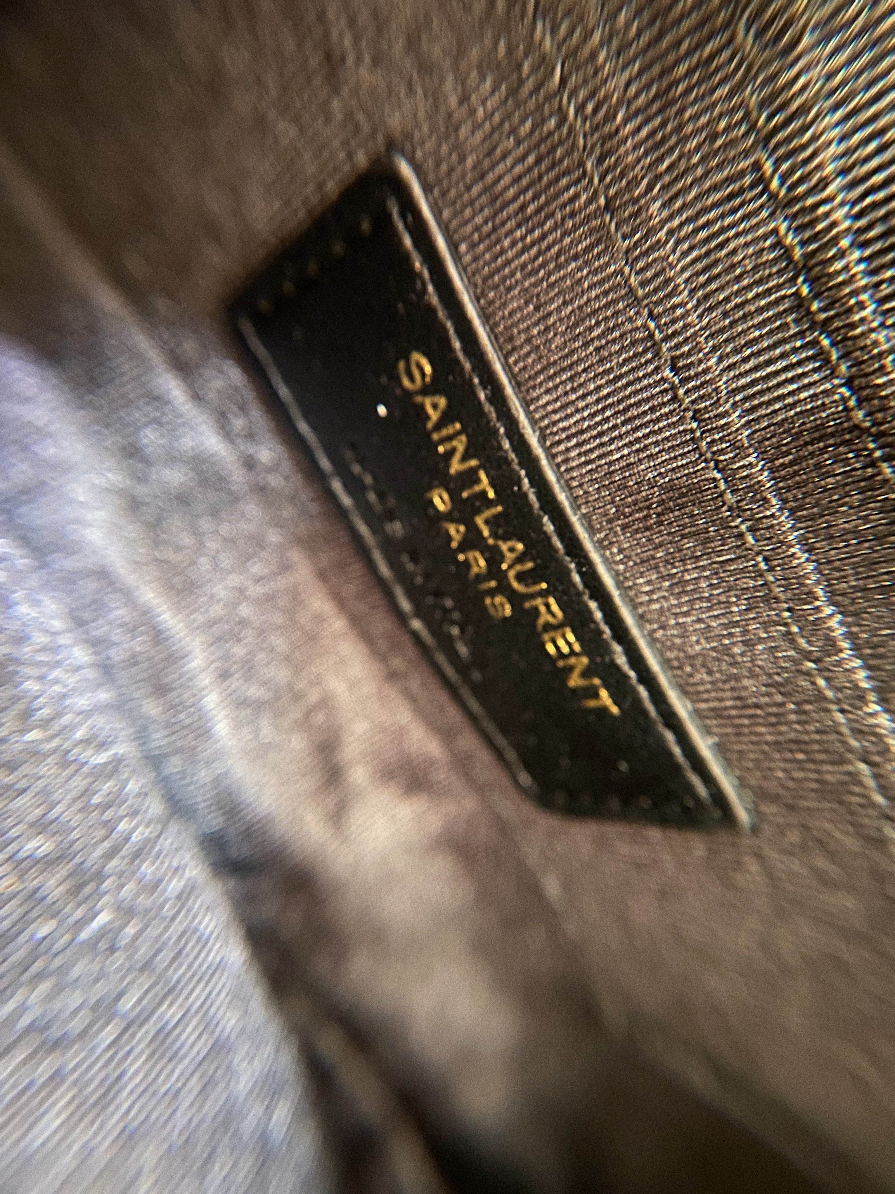 [TOP] Yves Saint Laurent YSL YSL Black Becky Double Zip Pouch