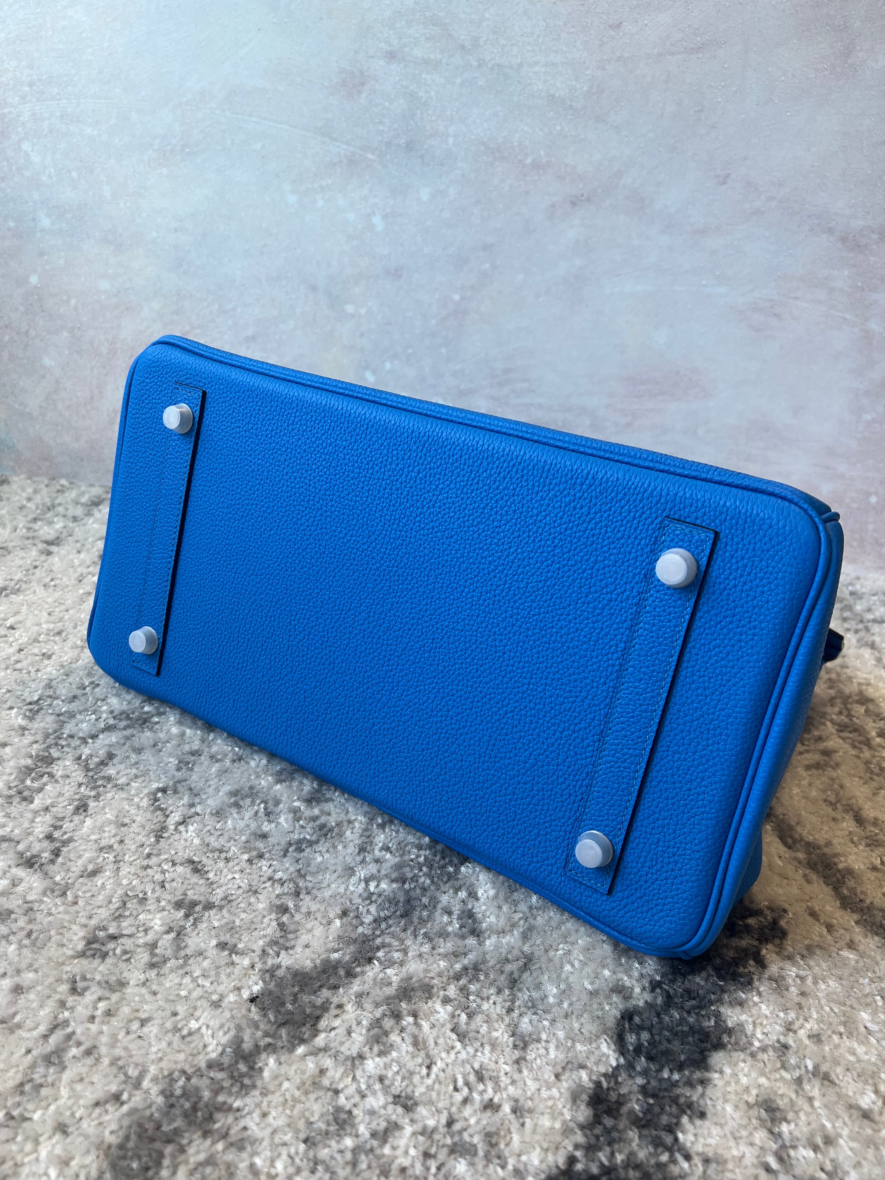 [TOP] HERMES Birkin w PHW 35cm - Royal Blue