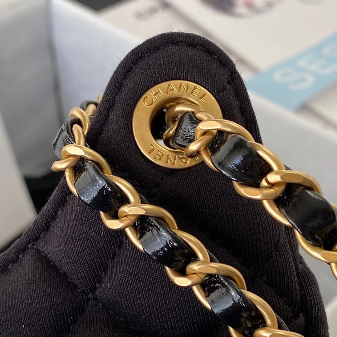 [TOP] CHANEL Hobo Handbag Tweeds & Fabrics-17x19x6cm-GHW-4 colours