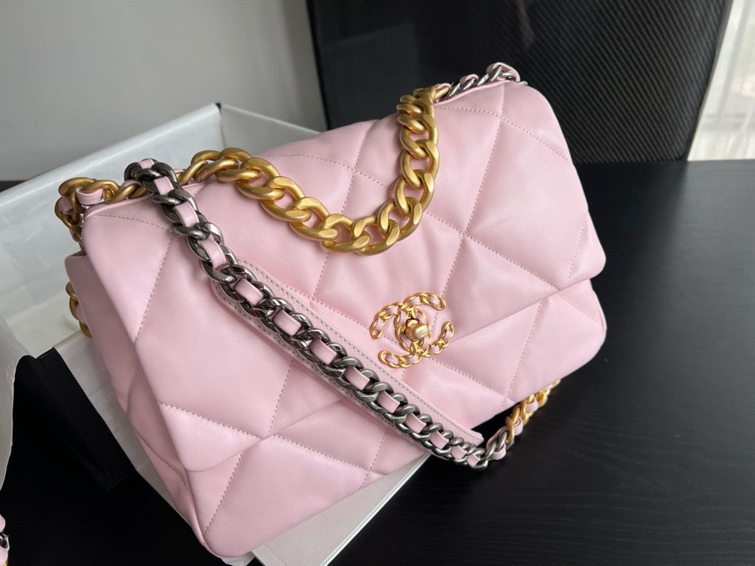 [TOP] CHANEL 19 Bag Maxi 36cm - Pink Sakura