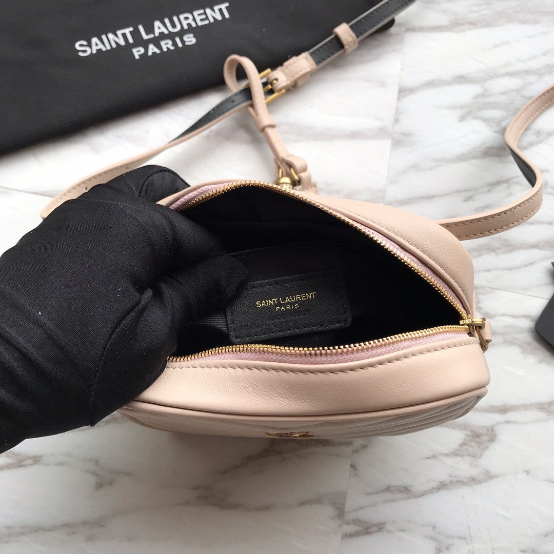 [TOP] Yves Saint Laurent YSL Loulou Belt Bag - Light Beige