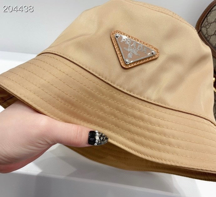 [TOP] PRADA Re-Edition Bucket Hat Nylon - Beige