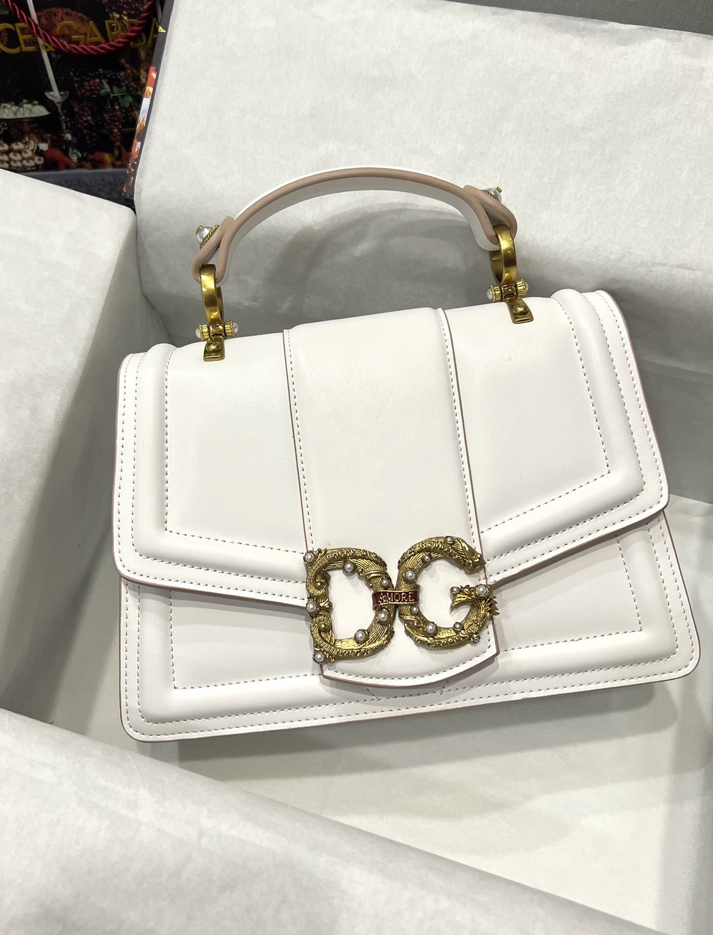 [TOP] Dolce & Gabbana D&G Nappa Leather DG Girls Handbag 27*18*8cm - 6 Color