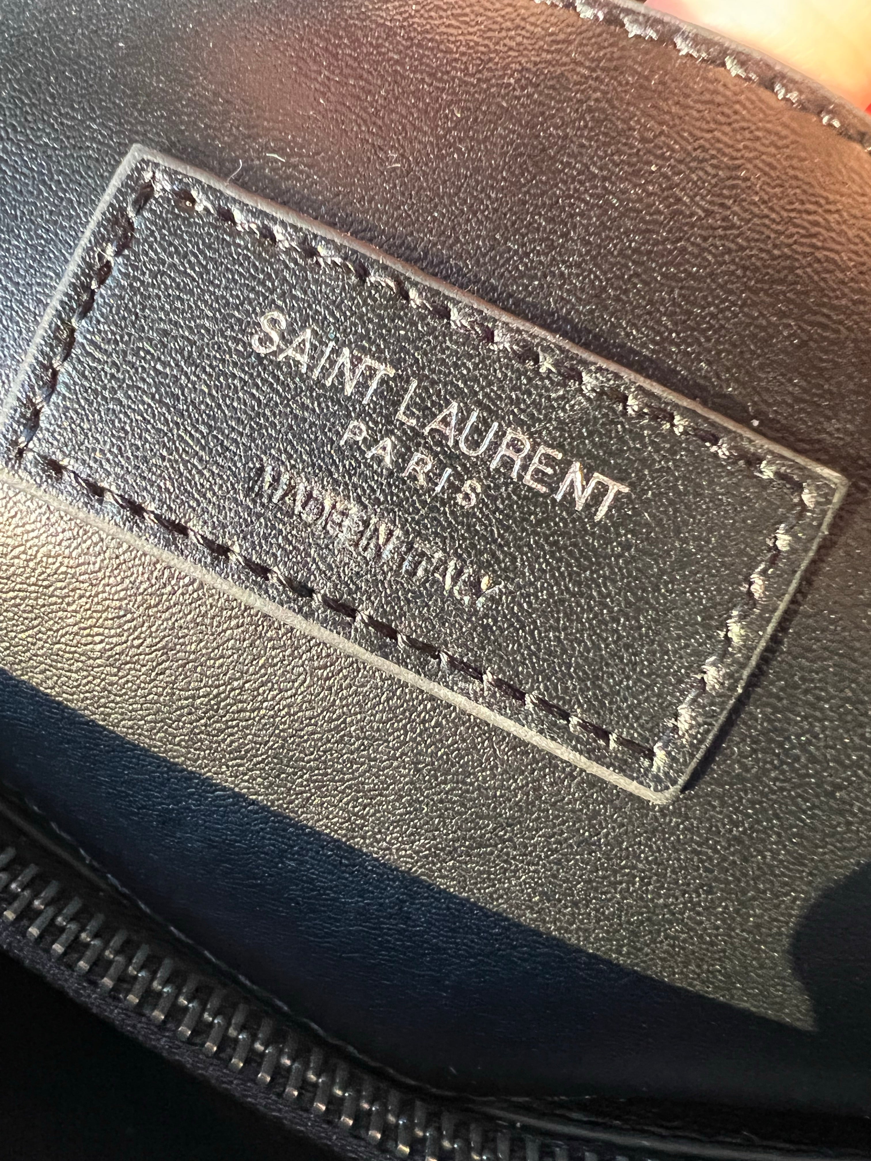 [TOP] Yves Saint Laurent YSL College Medium Top Handle Bag - Black w SHW