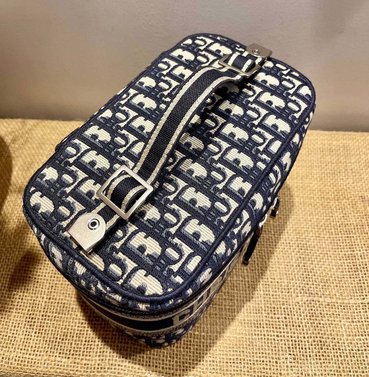 [TOP] Christian Dior Travel Oblique Vanity Case - Blue