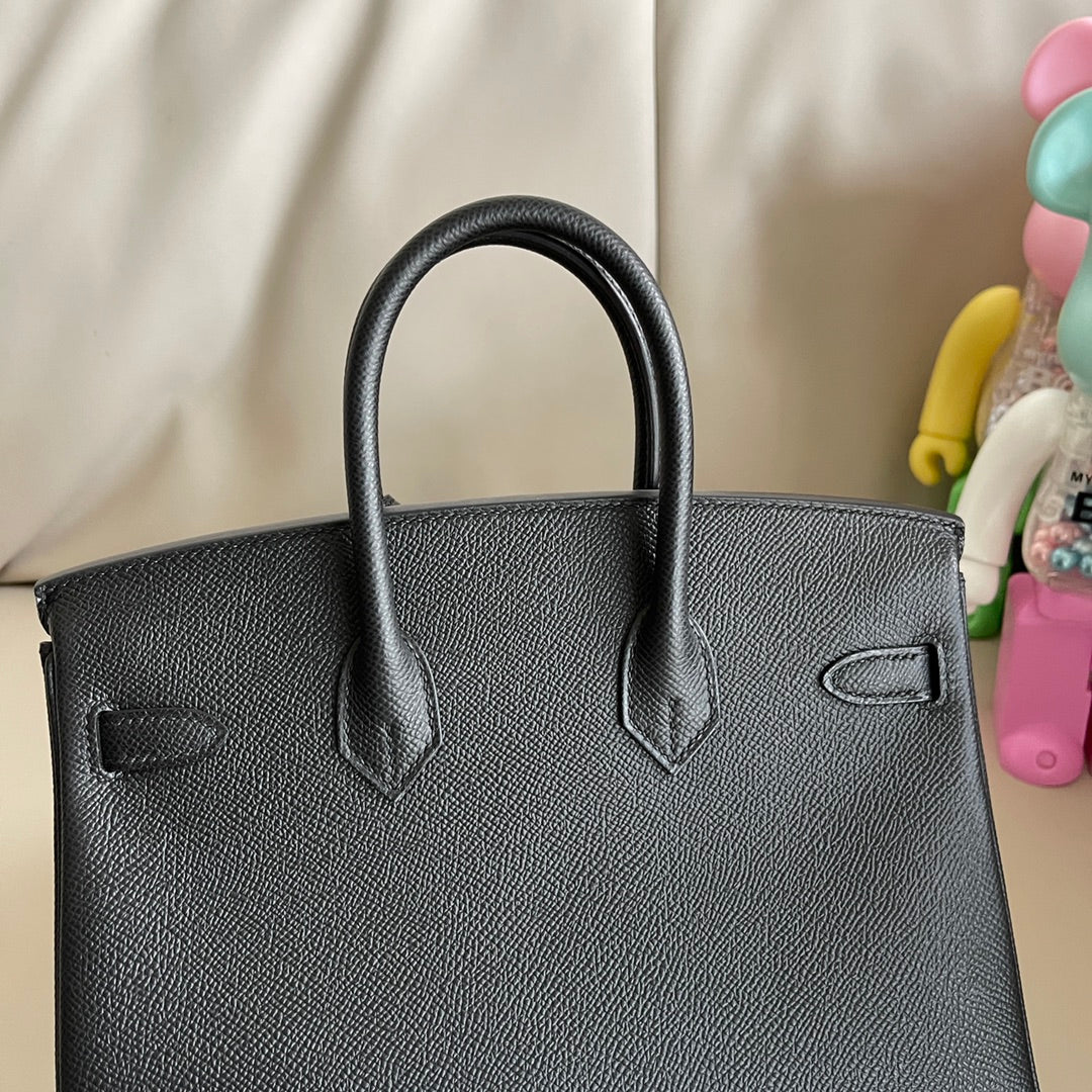 [TOP] HERMES Birkin Epsom Bag 25cm - Black