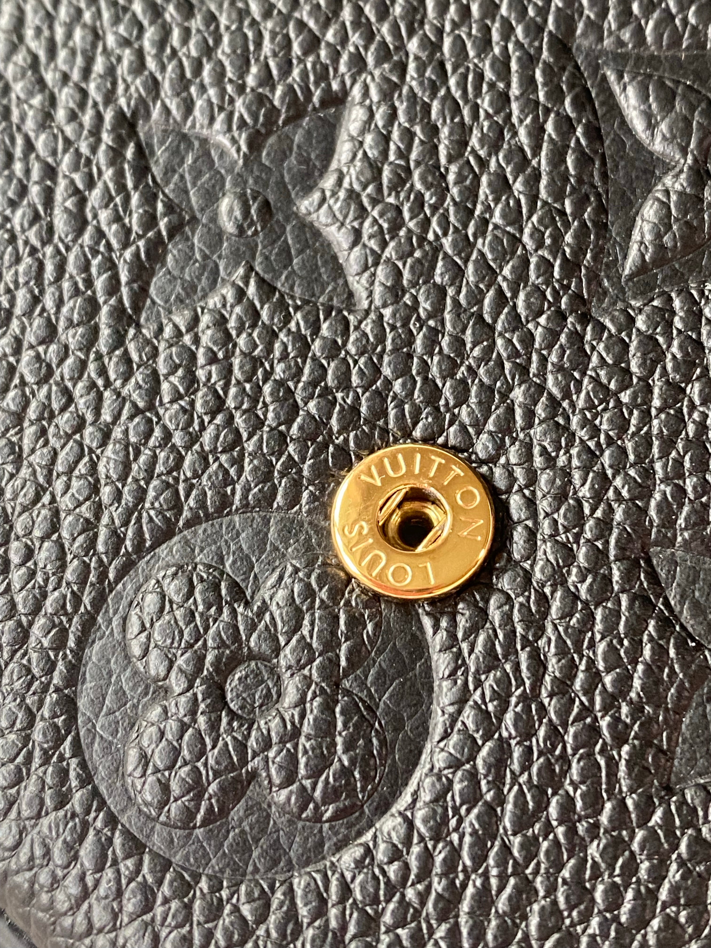 [TOP] Louis Vuitton LV £V Felicie Empreinte Pochette 21X12X3cm - Black