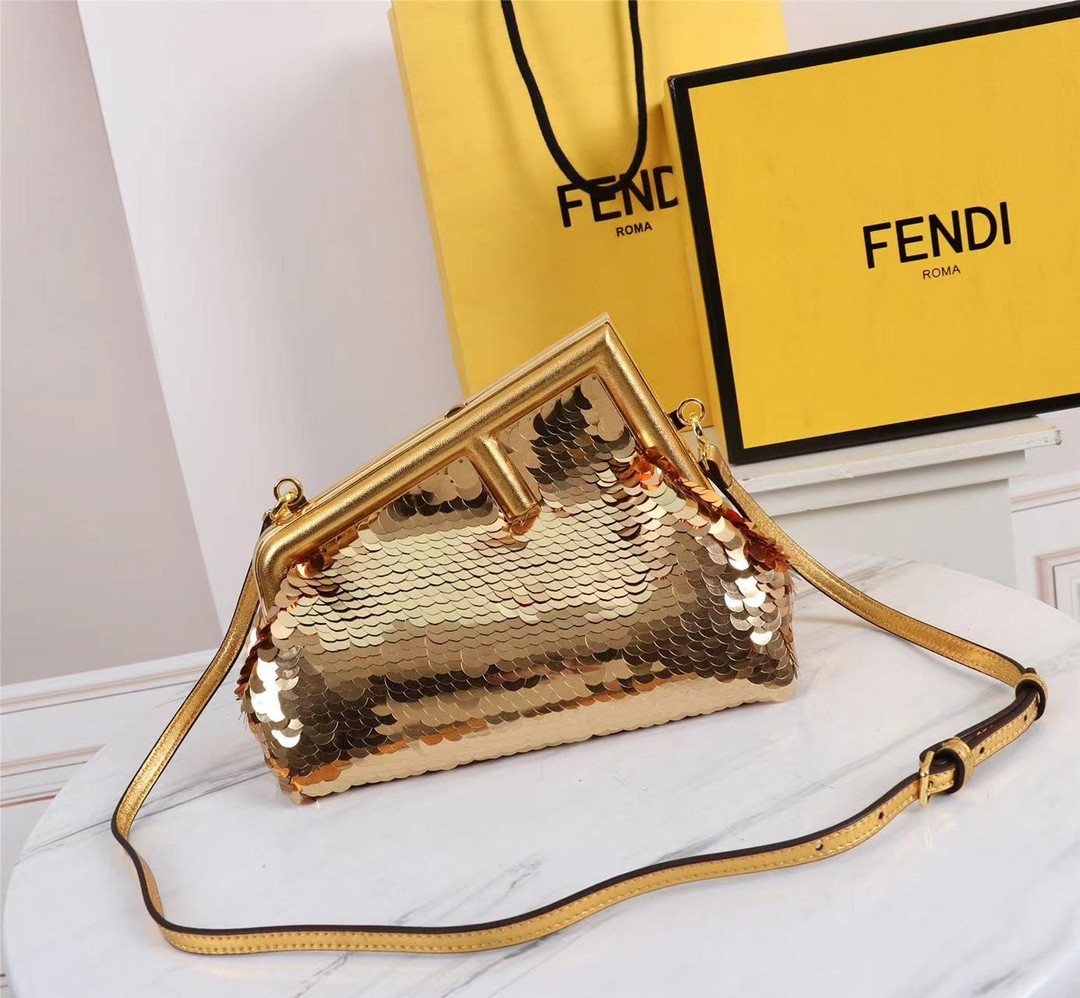 [TOP] FENDI  First Sparkling beads Gold