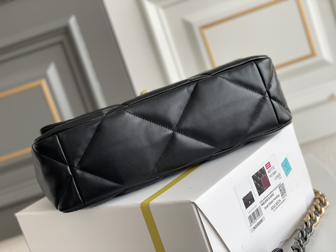 [TOP] CHANEL 19 Bag Maxi 30CM - Black