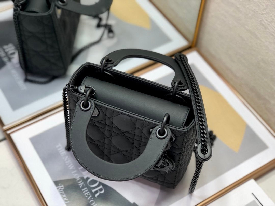 [Top] Christian Dior Lady Christian Dior Bag Matte Mini - Black