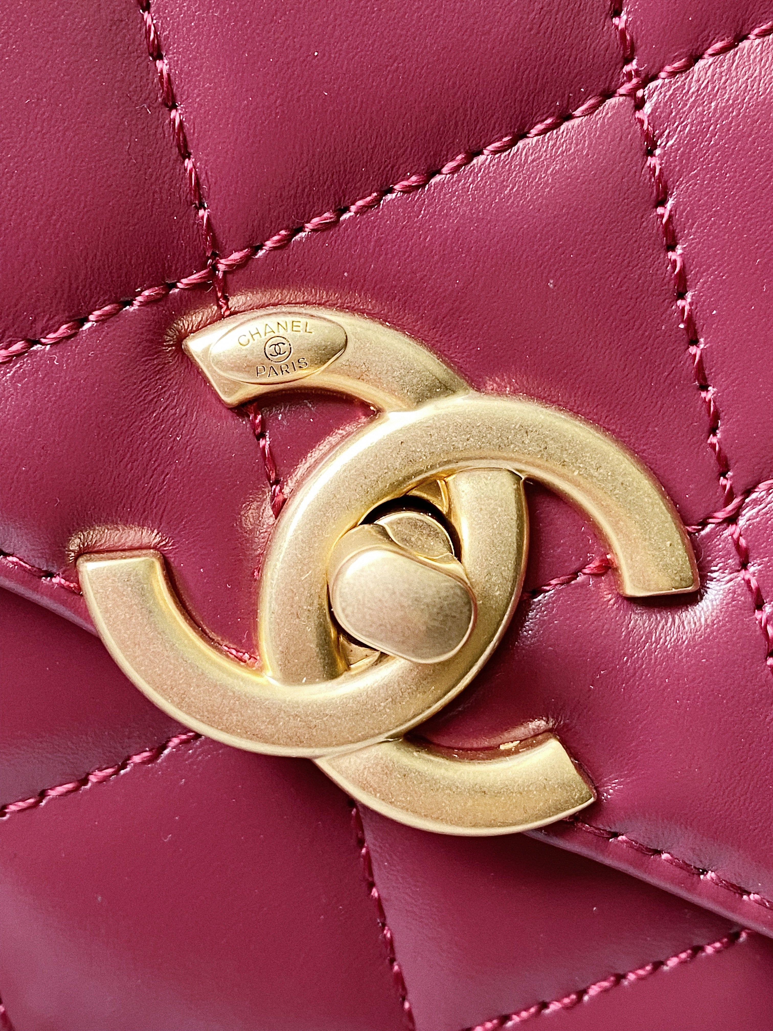 [TOP] CHANEL Perfect Fit Bag Calfskin - Burgundy