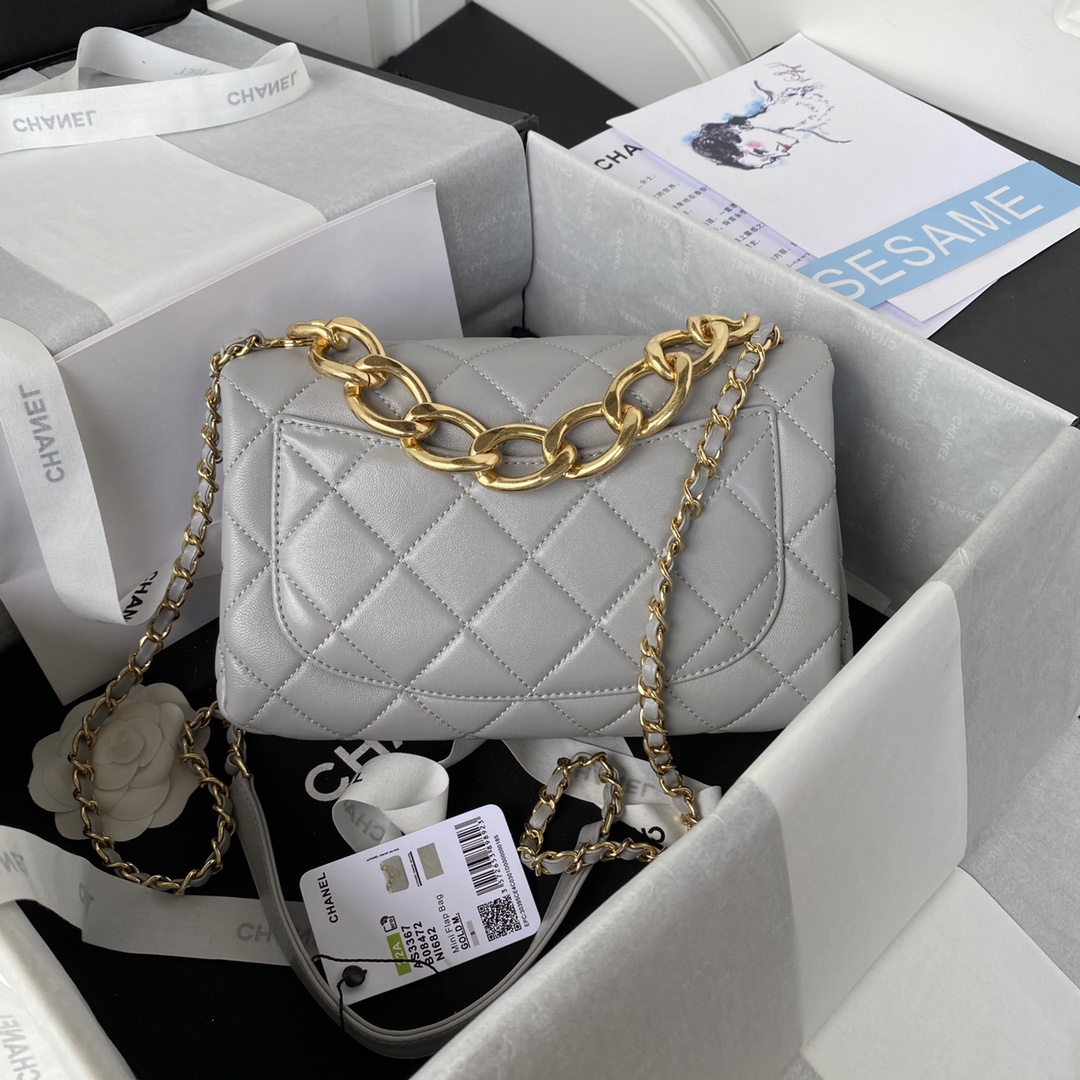 [TOP] CHANEL Classic Flap Bag 23X10X15.5Cm - GHW - 5 Color