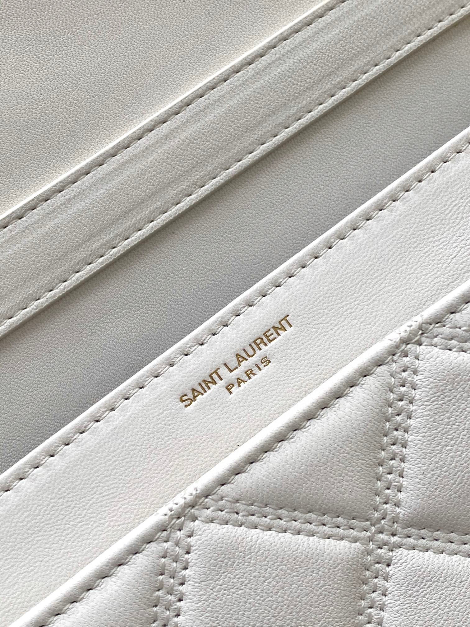 [TOP] Yves Saint Laurent YSL Becky Bag Lambskin 25CM - Black/White