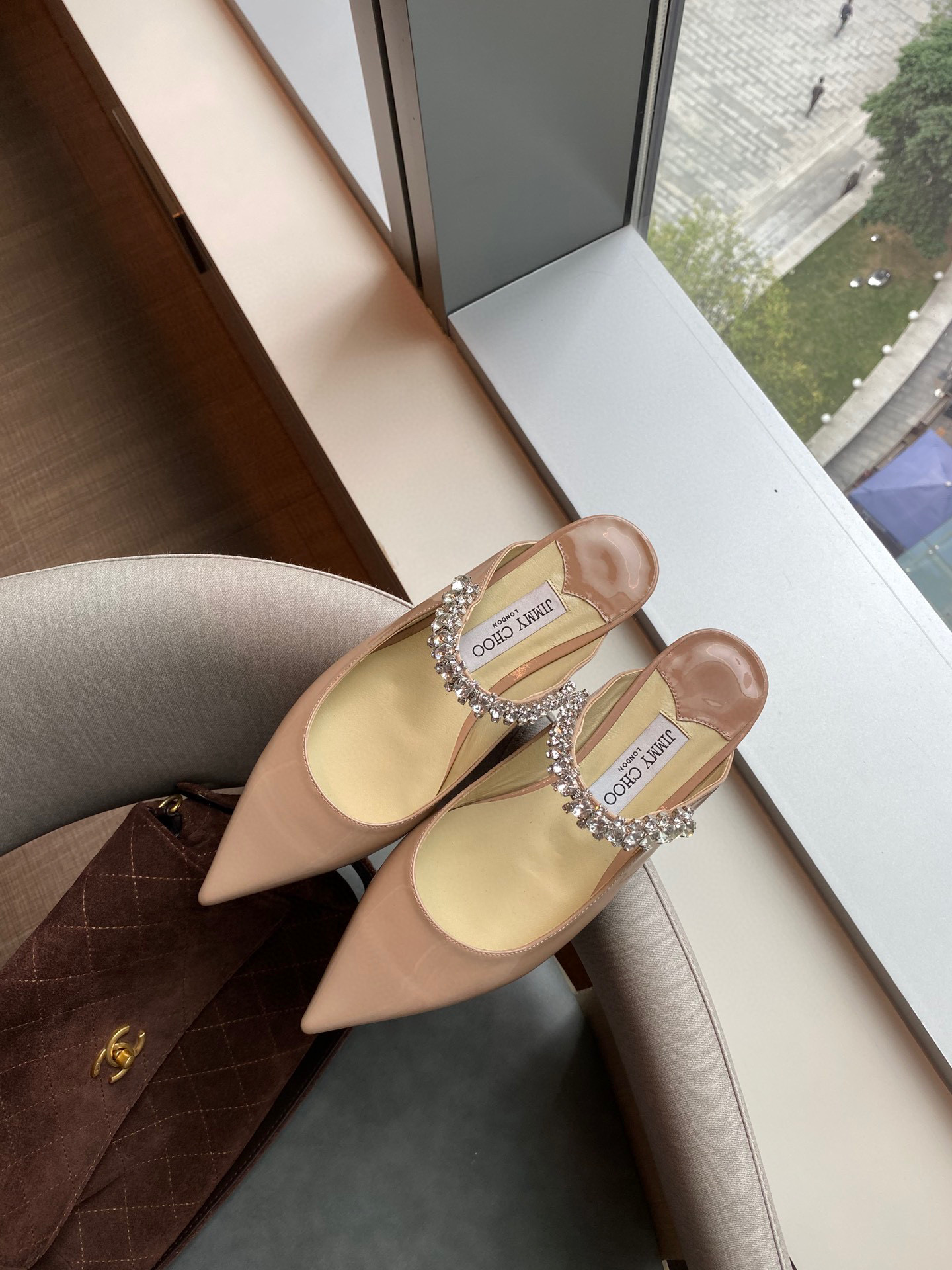 [TOP] Jimmy Choo Bing Heel 6.5cm Crystal Lambskin - 4 Colours