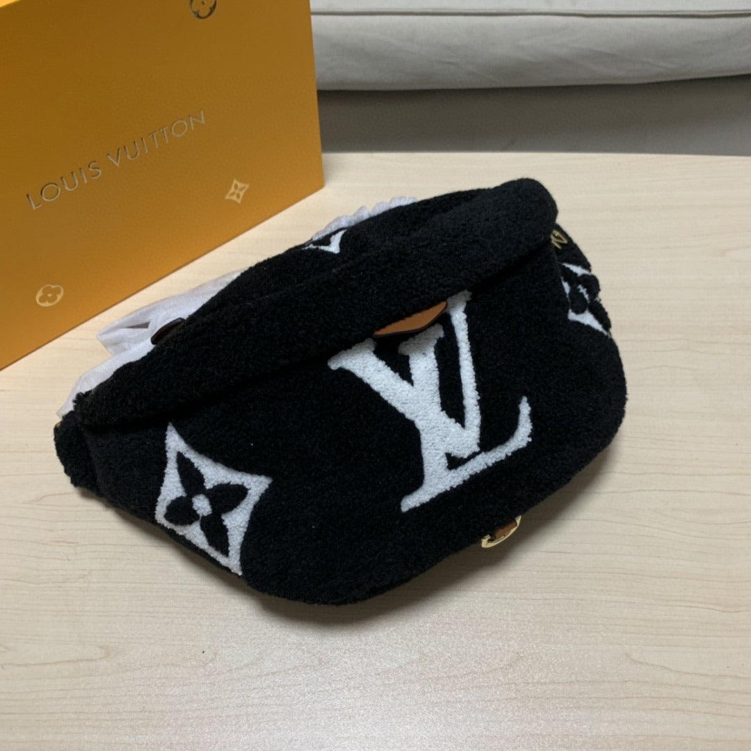 [TOP] Louis Vuitton LV LV Teddy Bumbag - BLACK/WHITE