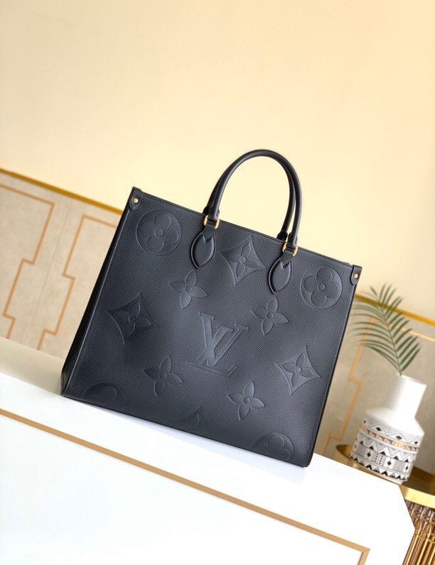 [TOP] Louis Vuitton LV  On The Go Empreinte GM 41x34x19cm - Black