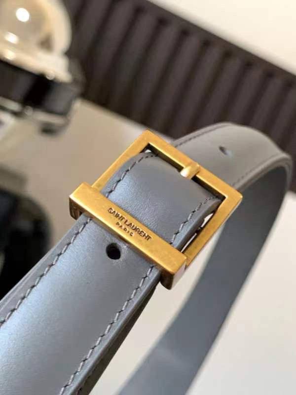 [TOP] Yves Saint Laurent YSL LE 5A7 Bag - Grey & GHW