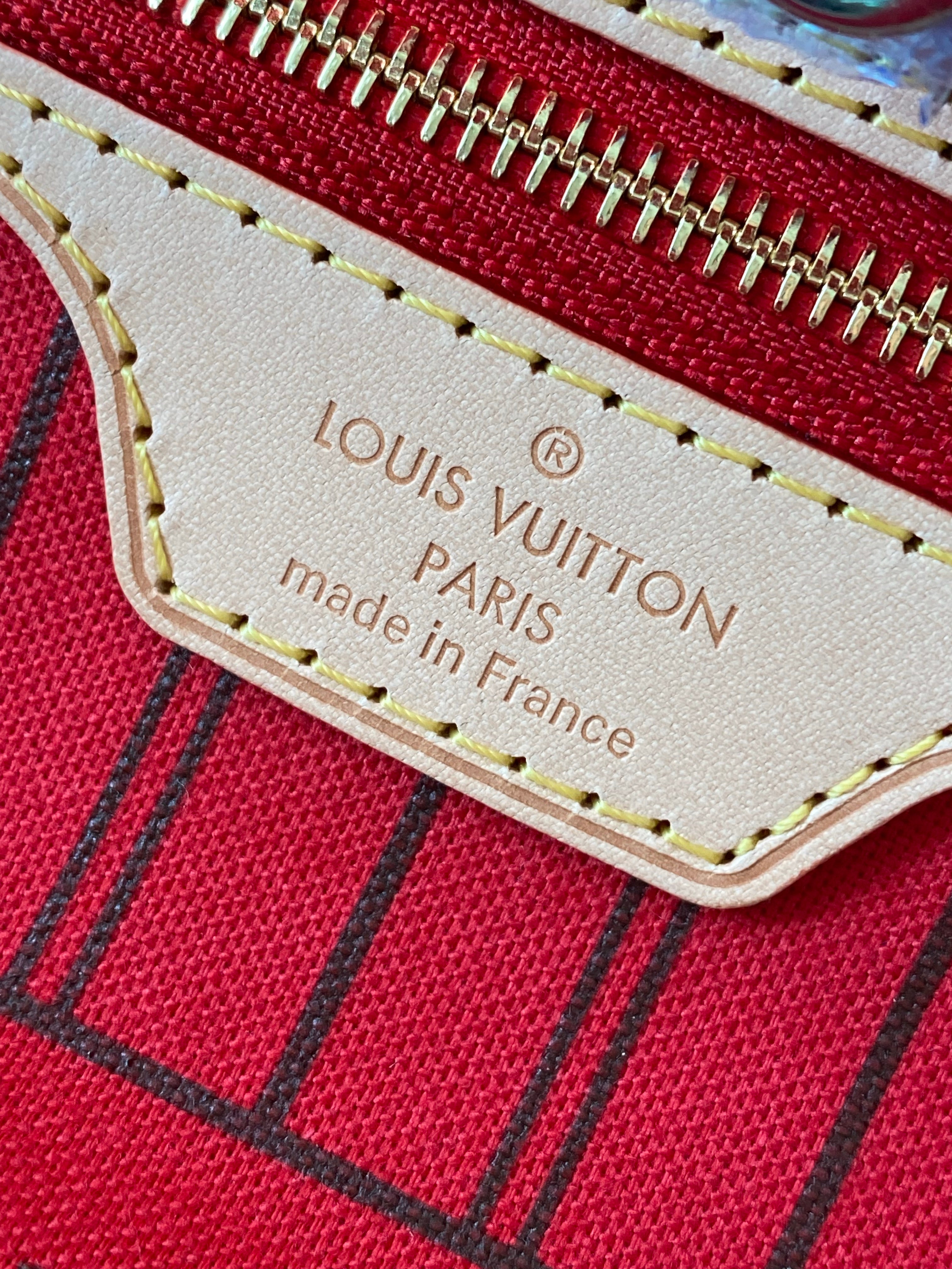 [TOP] Louis Vuitton LV  Neverfull MM Monogram Bag 32x17x28cm- RED