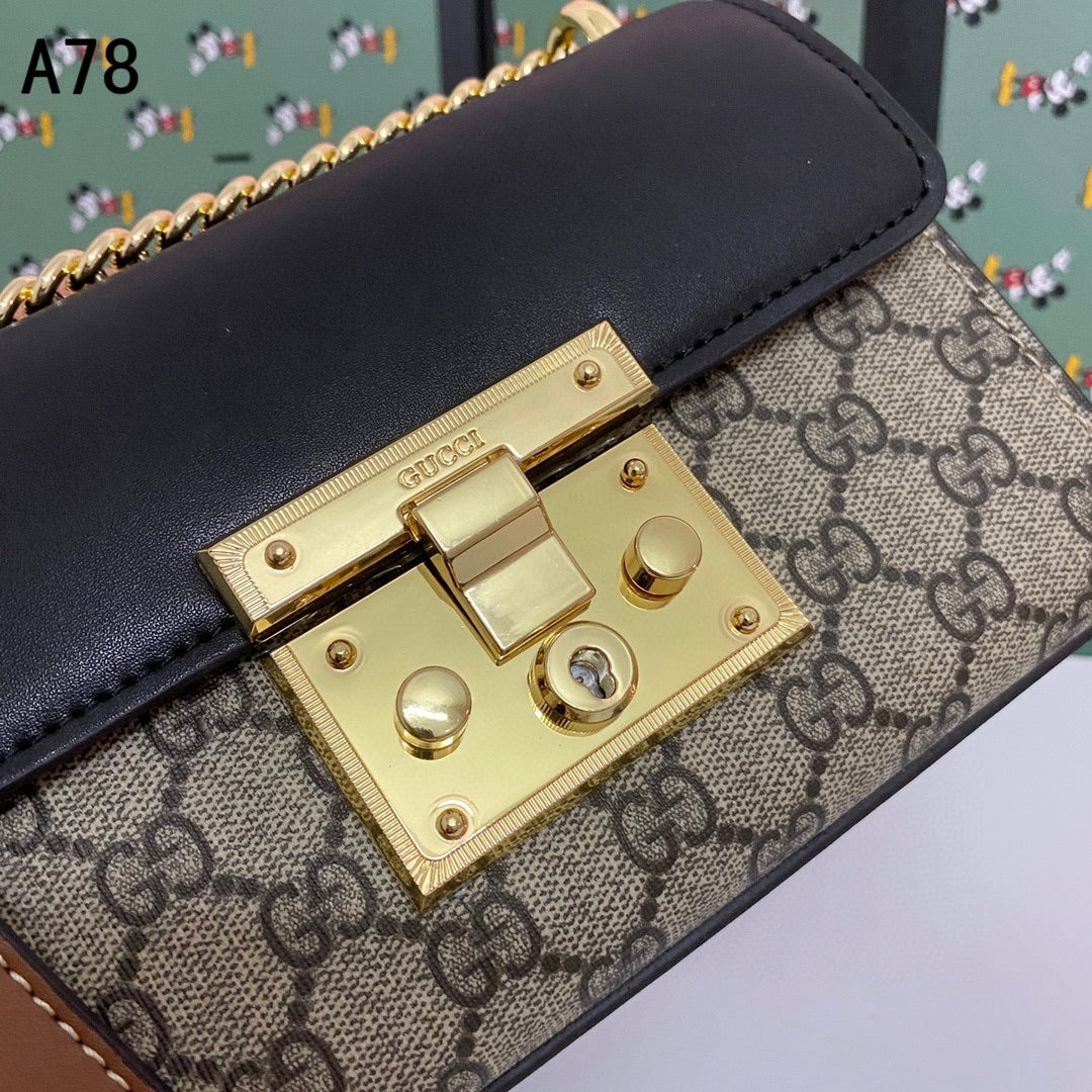 [TOP] GUCCI Padlock Small Shoulder Bag - BROWN