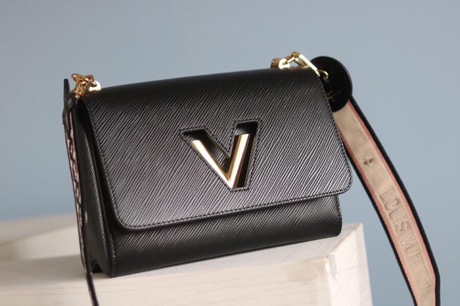 [TOP] Louis Vuitton LV Twist MM Bag 23 x 17 x 9.5 cm - Black