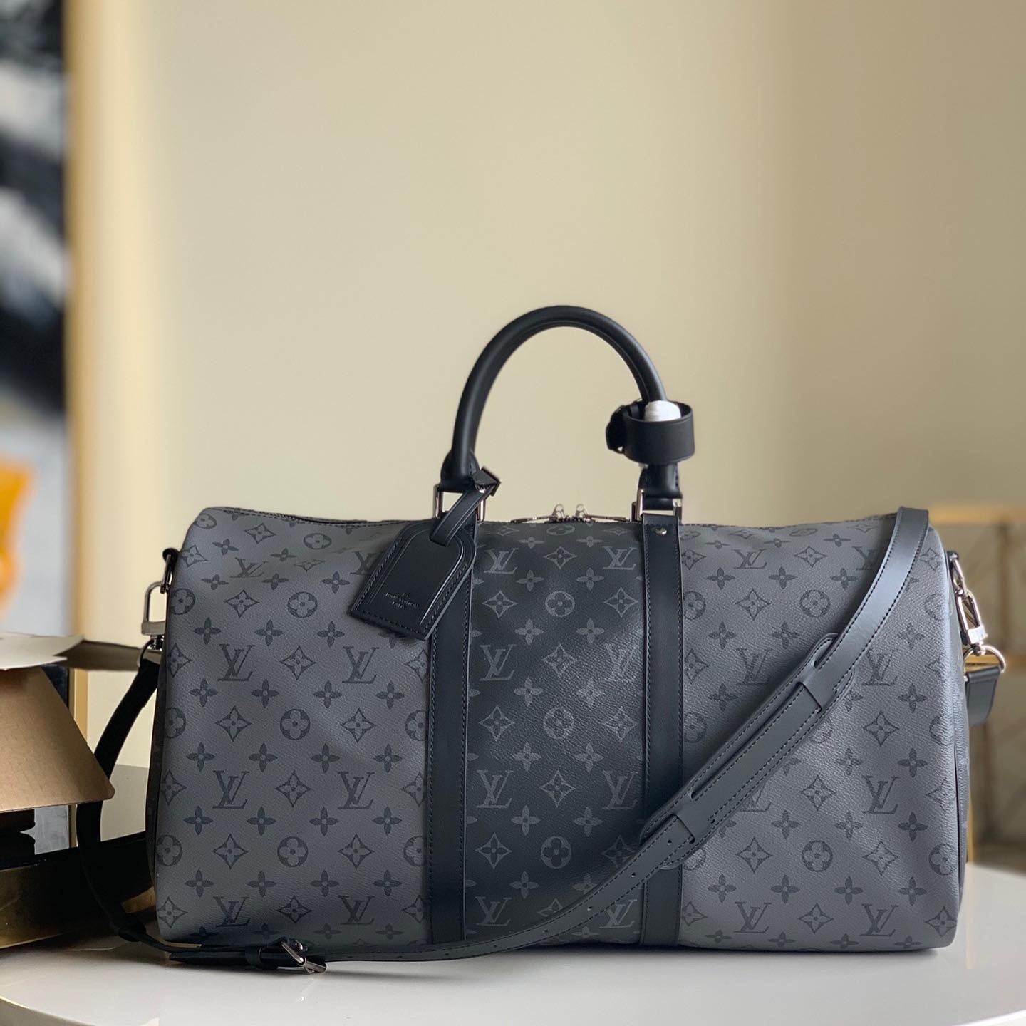 [TOP] Louis Vuitton LV Travel  Keepall Bag 50-Black