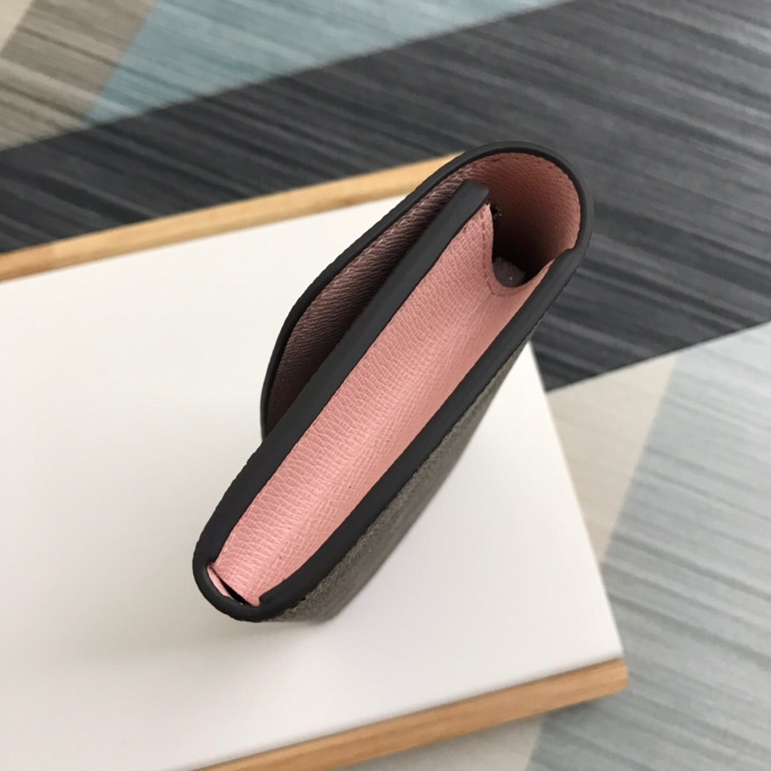 [TOP] Louis Vuitton LV LV Emilie Wallet - Light Pink