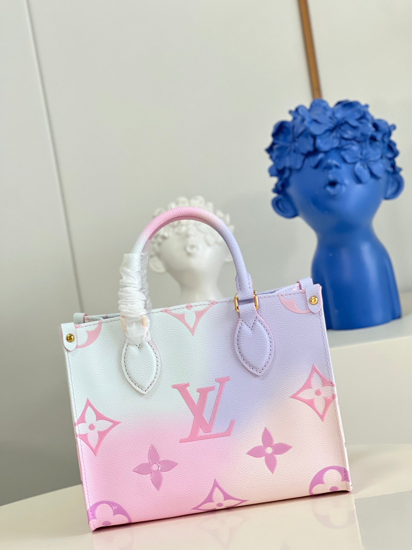 [TOP] Louis Vuitton LV  Sunrise 2Way Pastel On The Go Bag PM 25X19X11.5cm-Pink