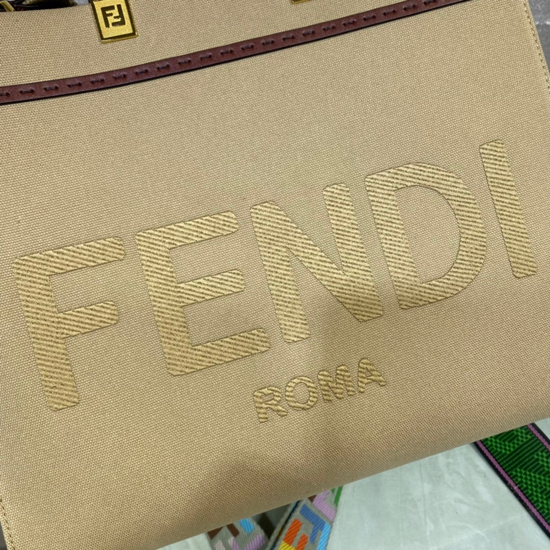 [TOP] FENDI Sunshine Canvas Bag