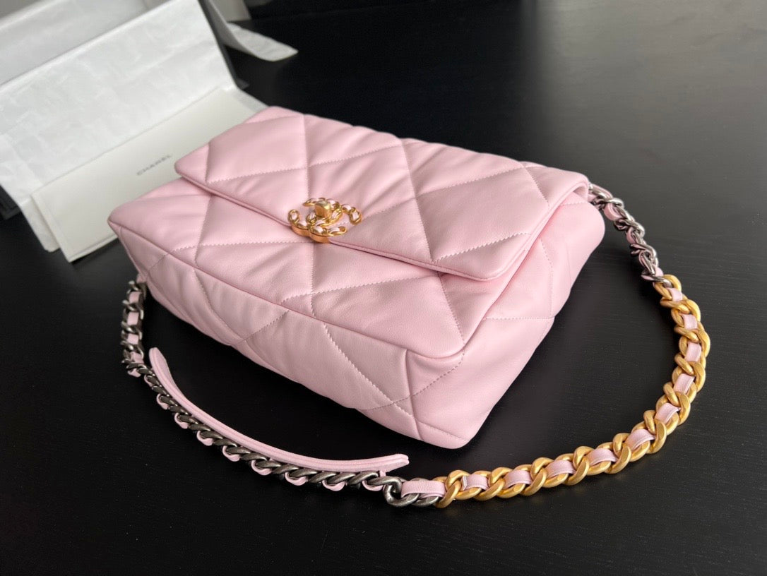 [TOP] CHANEL 19 Bag Maxi 36cm - Pink Sakura