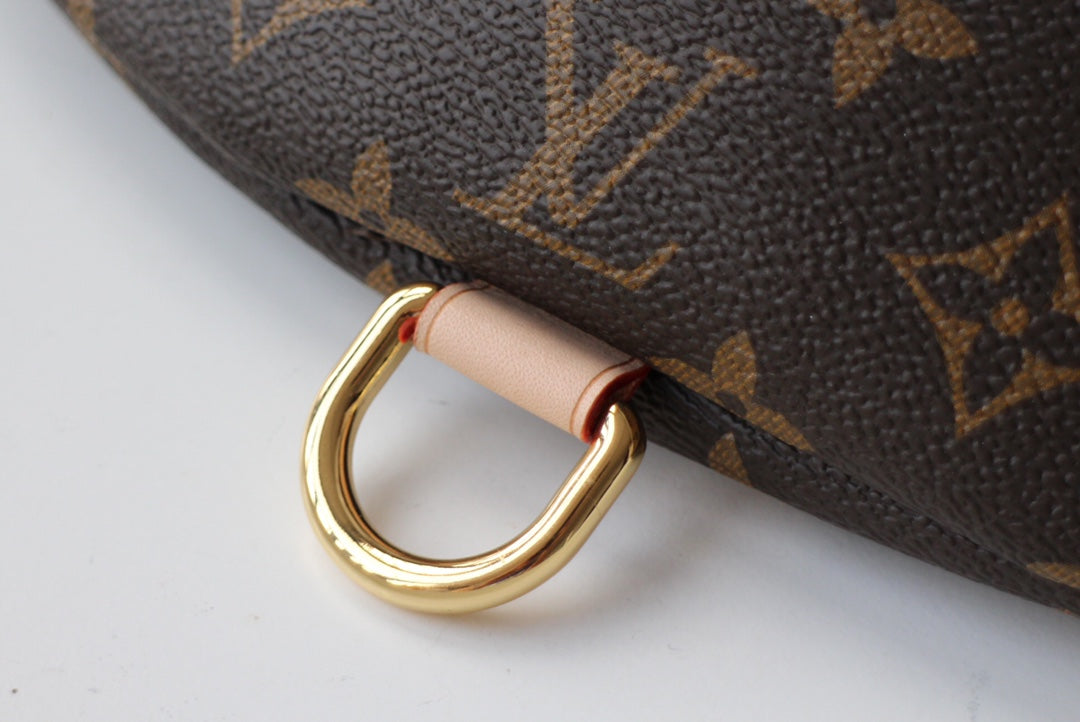 [TOP] Louis Vuitton LV Bumbag Monogram 37x14x13 cm-Brown