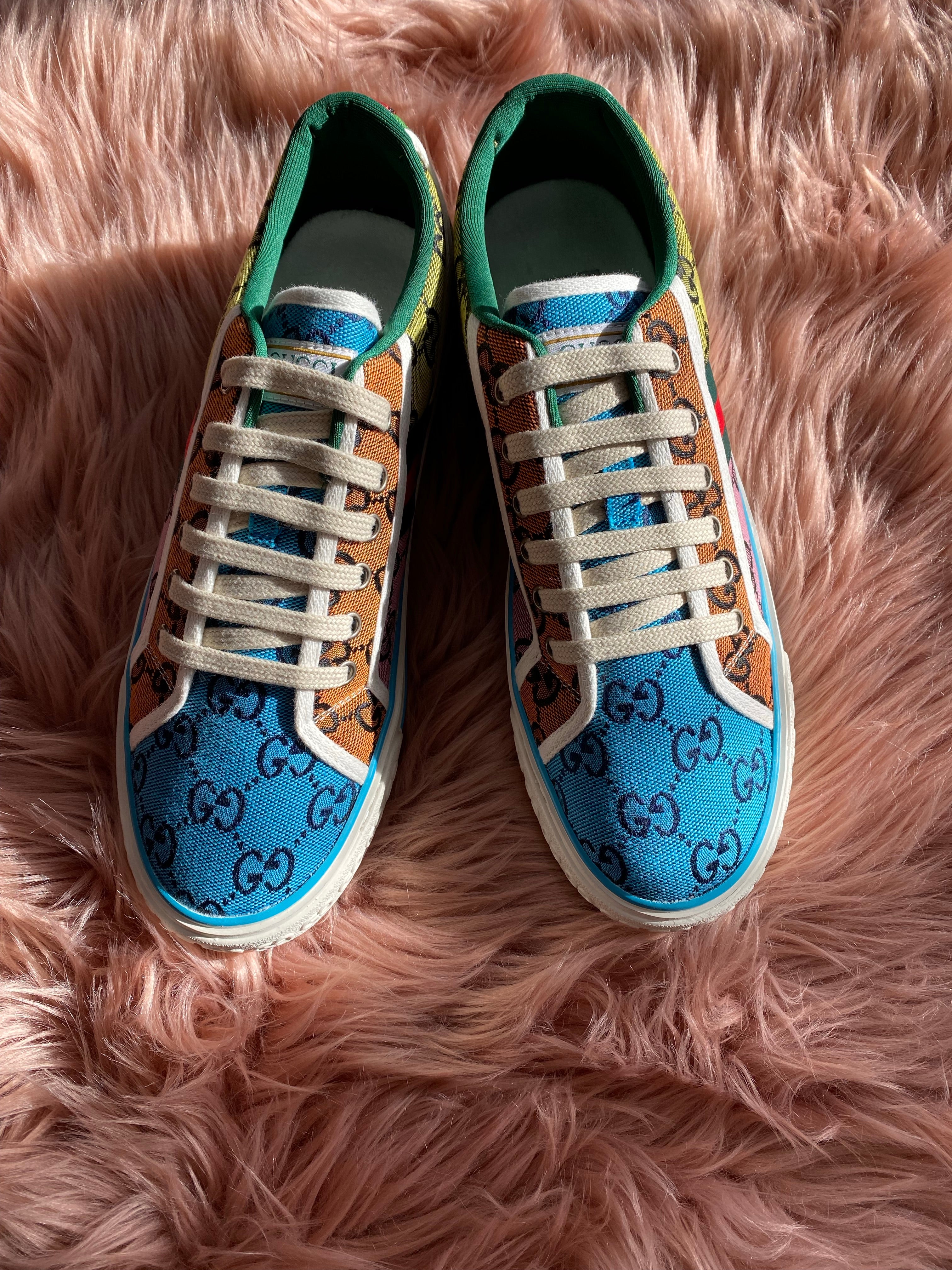 [TOP] GUCCI Tennis Shoes 1977 Multicolor