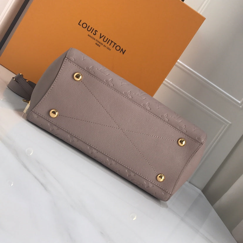 [TOP] Louis Vuitton LV L*V Montaigne MM Empreinte Bag - Turtle Dove