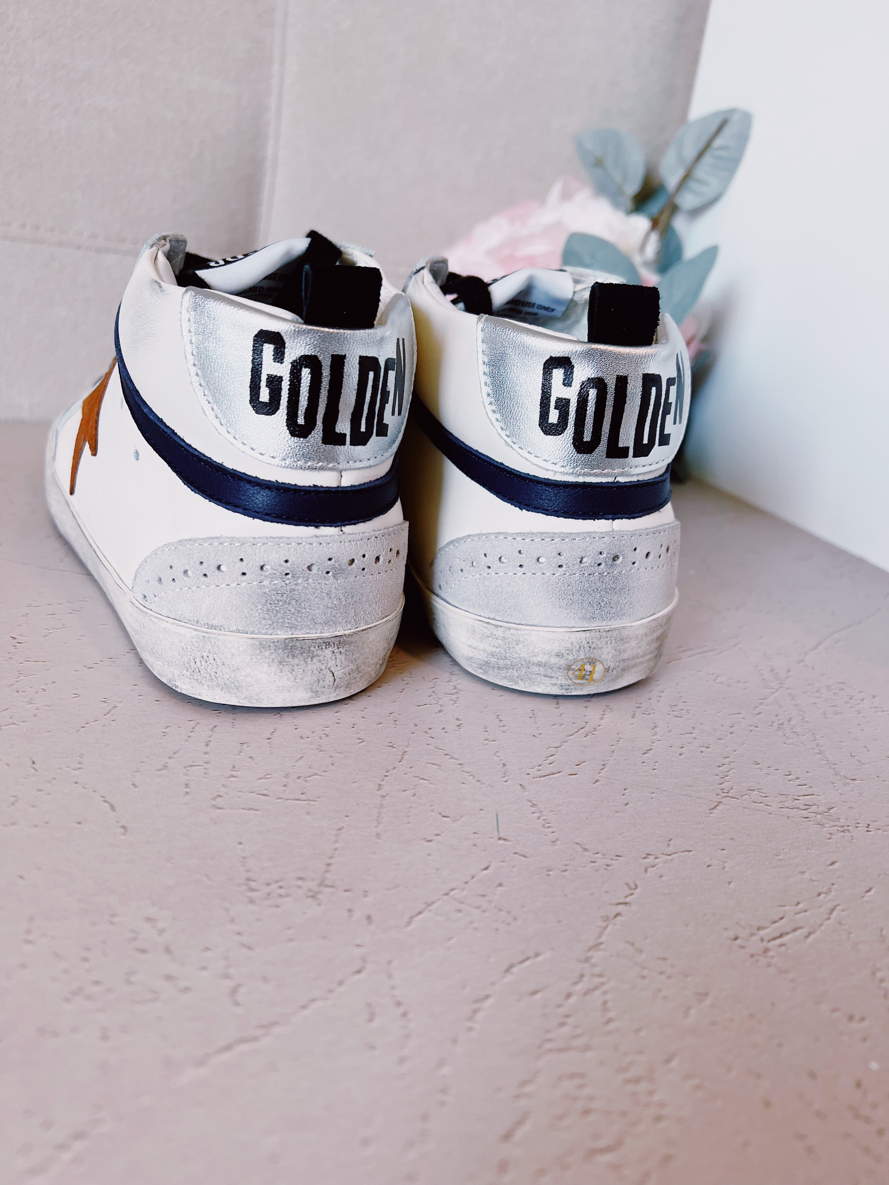 [TOP] GGDB High Top Sneakers - Brown Star