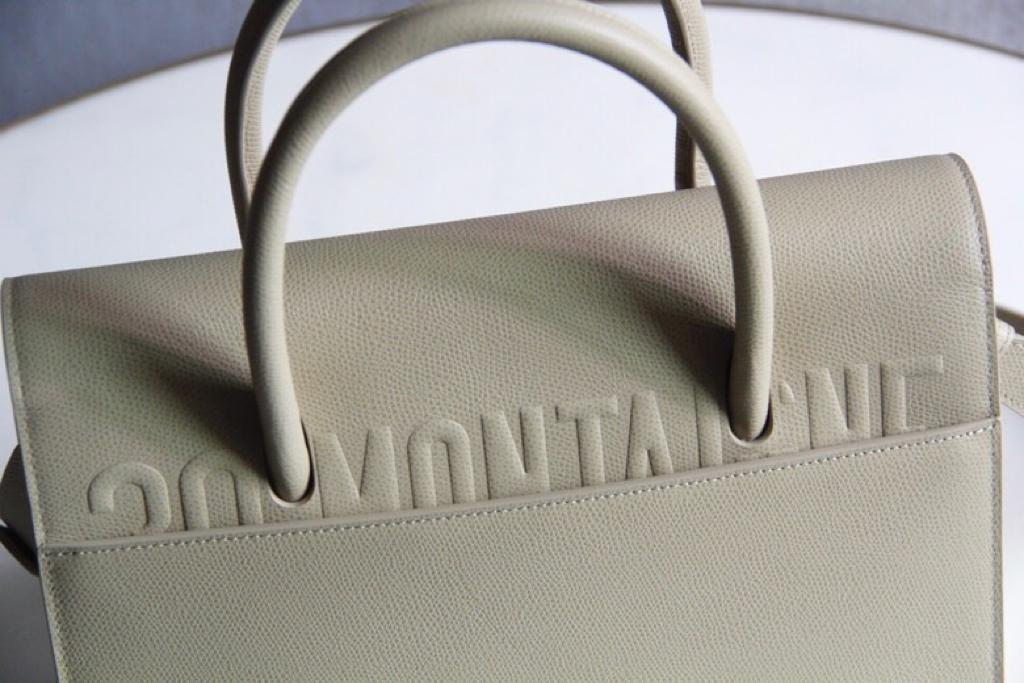 [TOP] Christian Dior Large St Honoré Tote Bag Grained Calfskin - Apricot