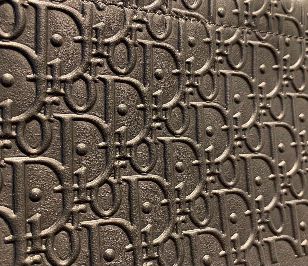 [TOP] Christian Dior Book Tote Embossed Lagre 41.5cm - Black