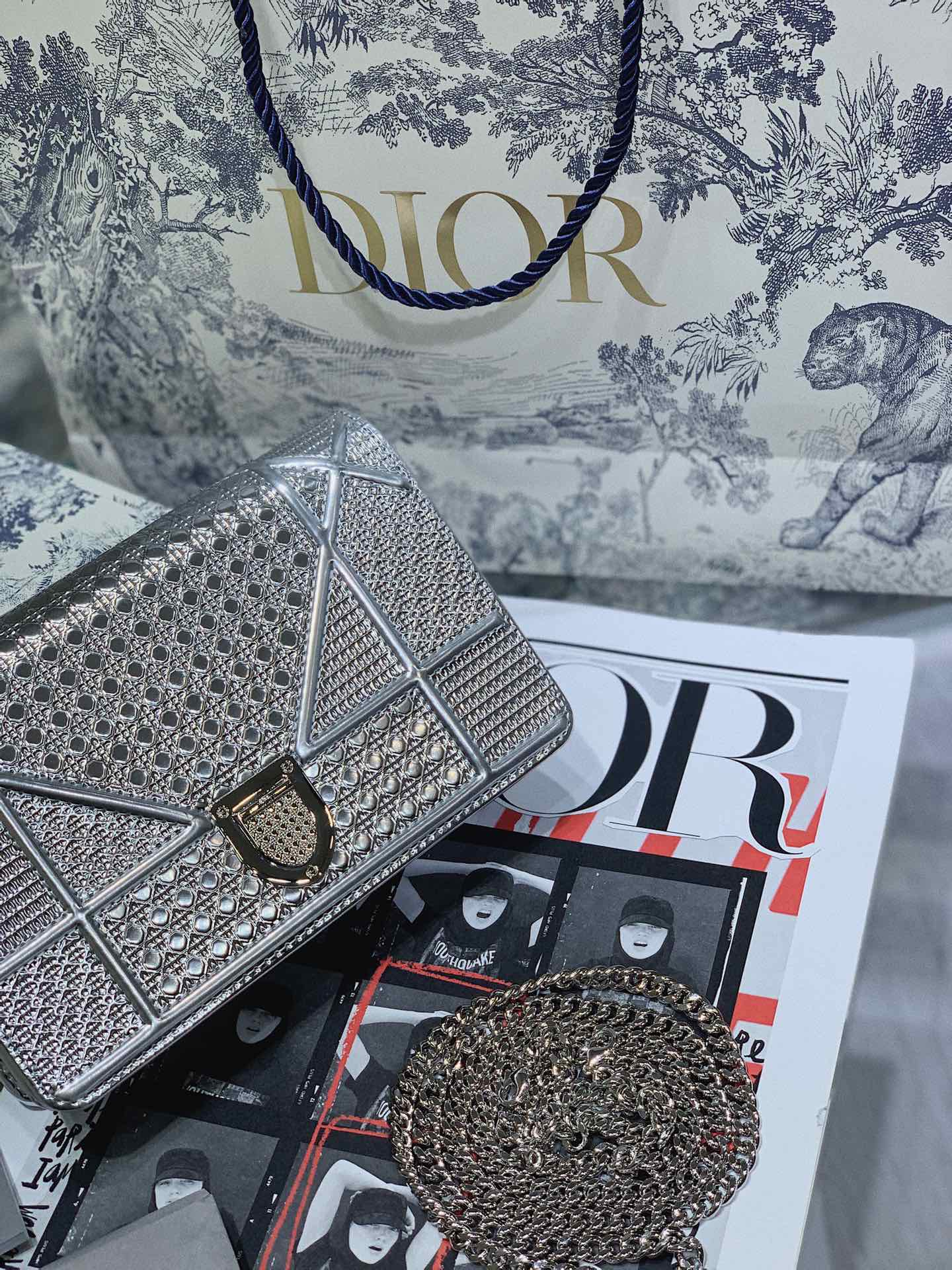 [TOP] Christian Dior D’Rama WOC - Silver