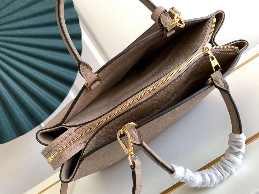 [TOP] Louis Vuitton LV L*V Grand Palais Monogram Empreinte Bag - Turtle Dove